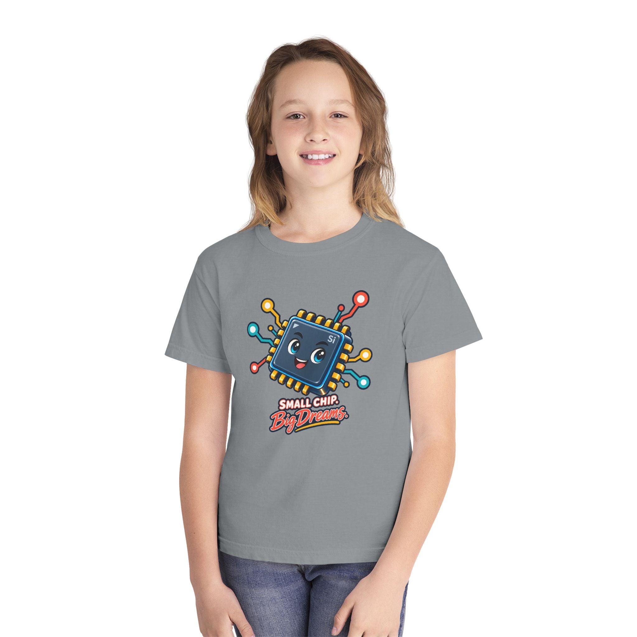 Youth Midweight Cotton Tee - Small Chip, Big Dreams