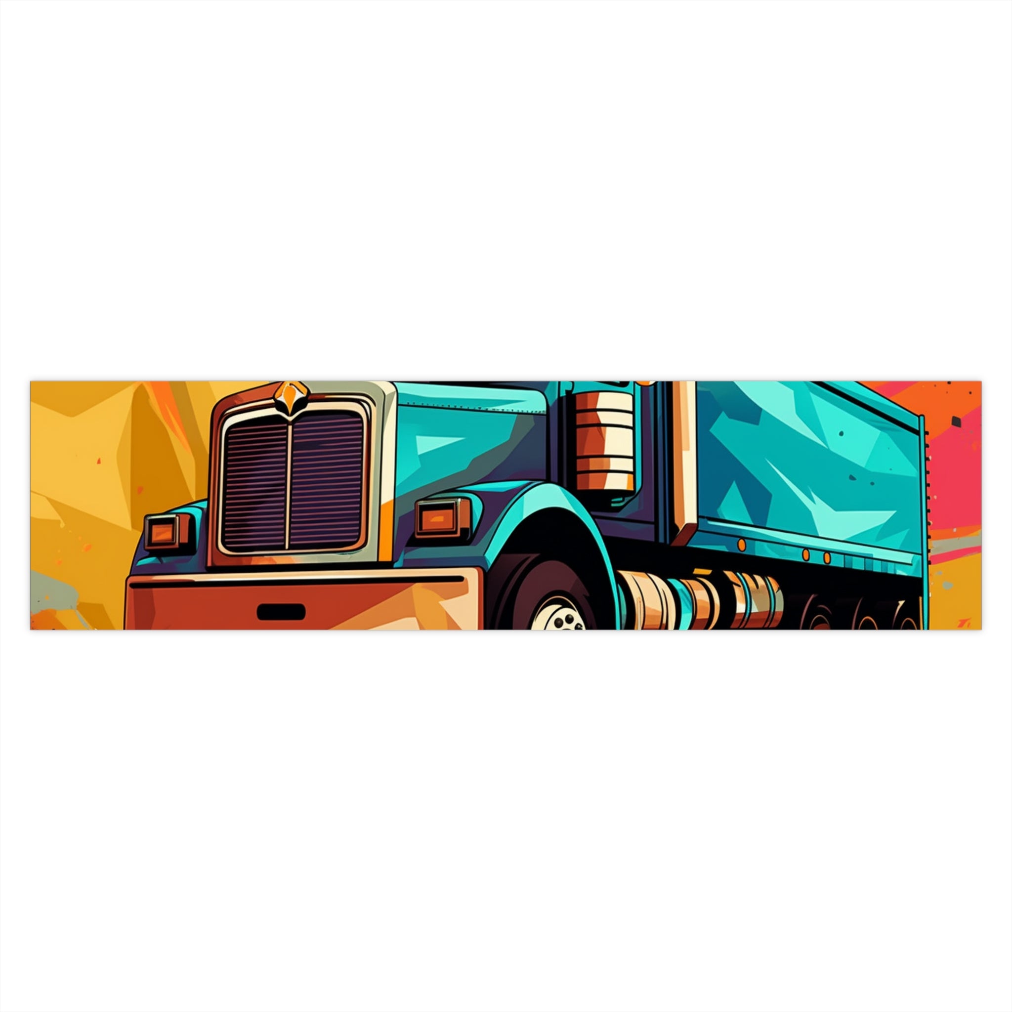Bumper Stickers - Pop Art Designs, Big Rig Truck