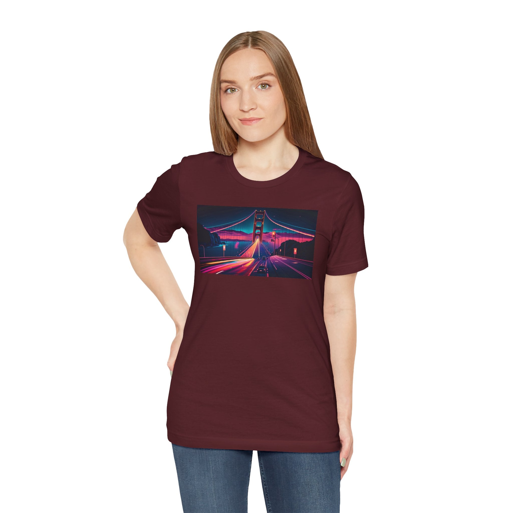 Unisex Jersey Short Sleeve Tee - Golden Gate Bridge, San Francisco, USA