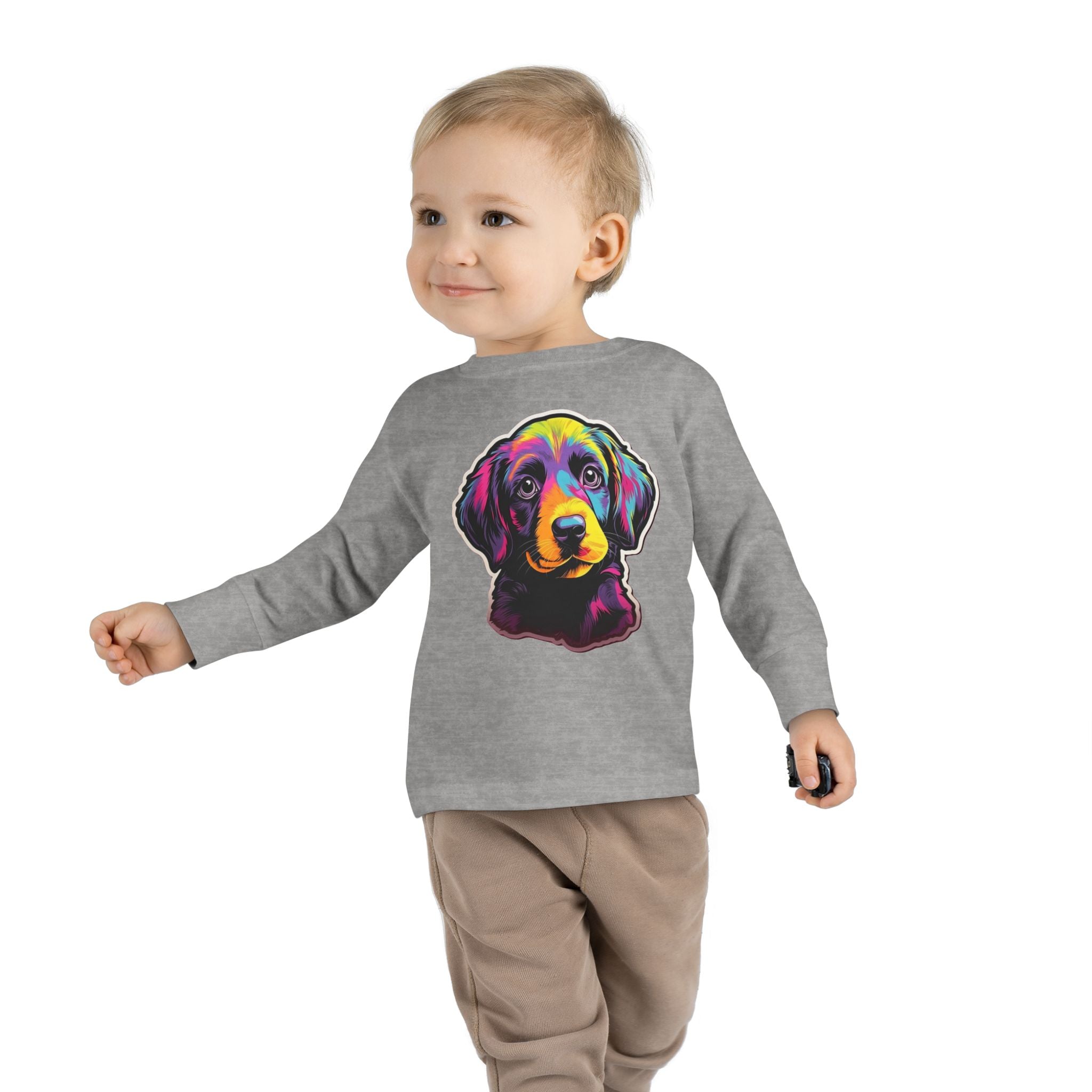 Toddler Long Sleeve Tee - Puppies 03