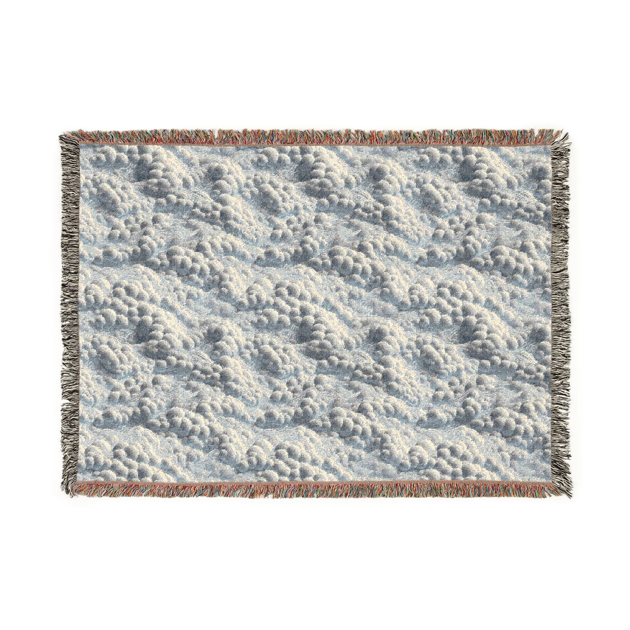 Woven Throw Blanket — Reversible Cozy Check Pattern for Living Room & Cabin - Design 05
