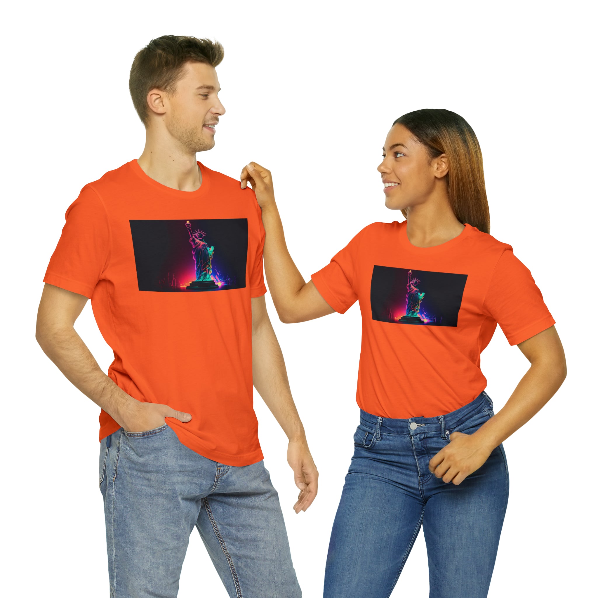 Unisex Jersey Short Sleeve Tee - Statue of Liberty, New York, USA