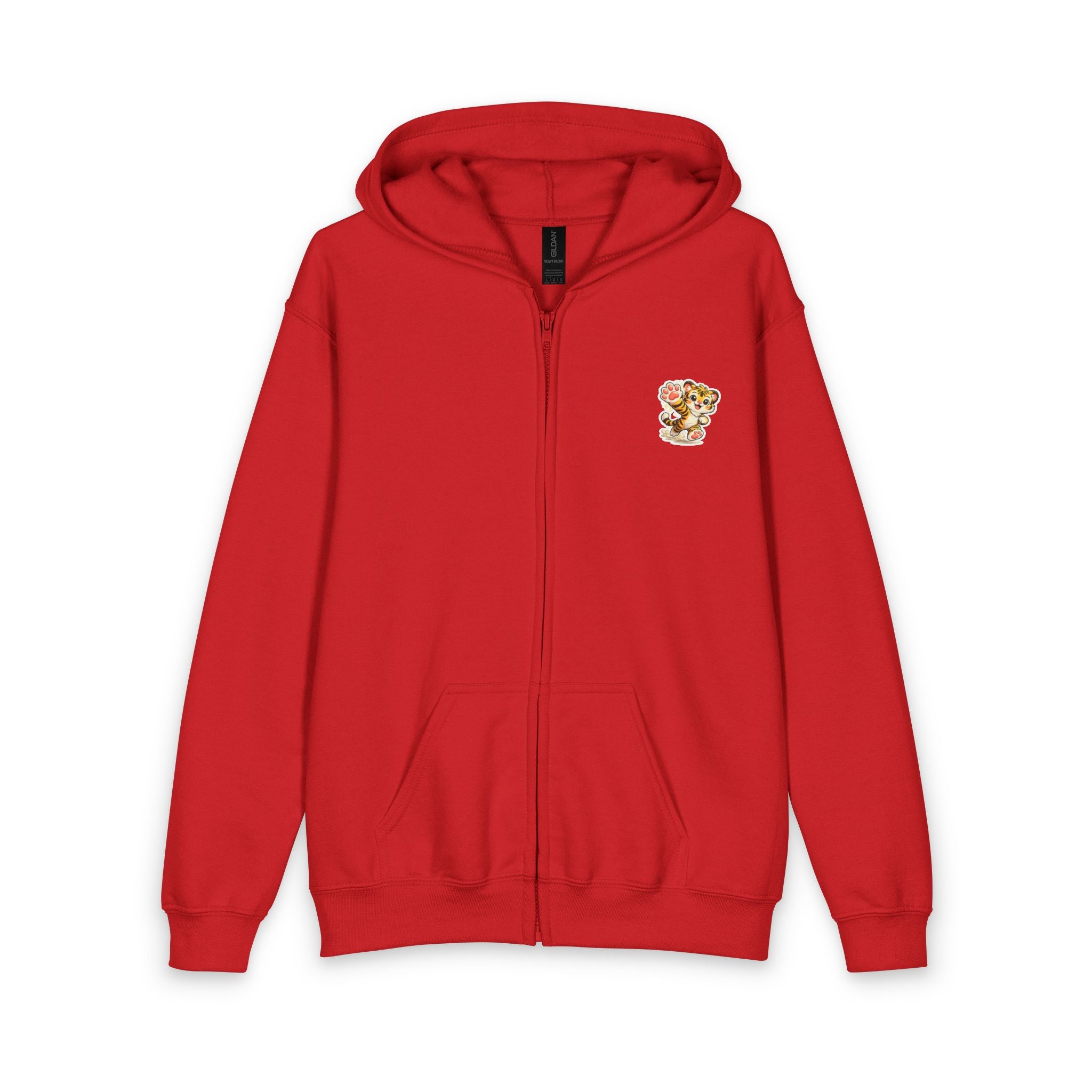 Youth Heavy Blend Zipped Hoodie - Mascot 02 - Roary
