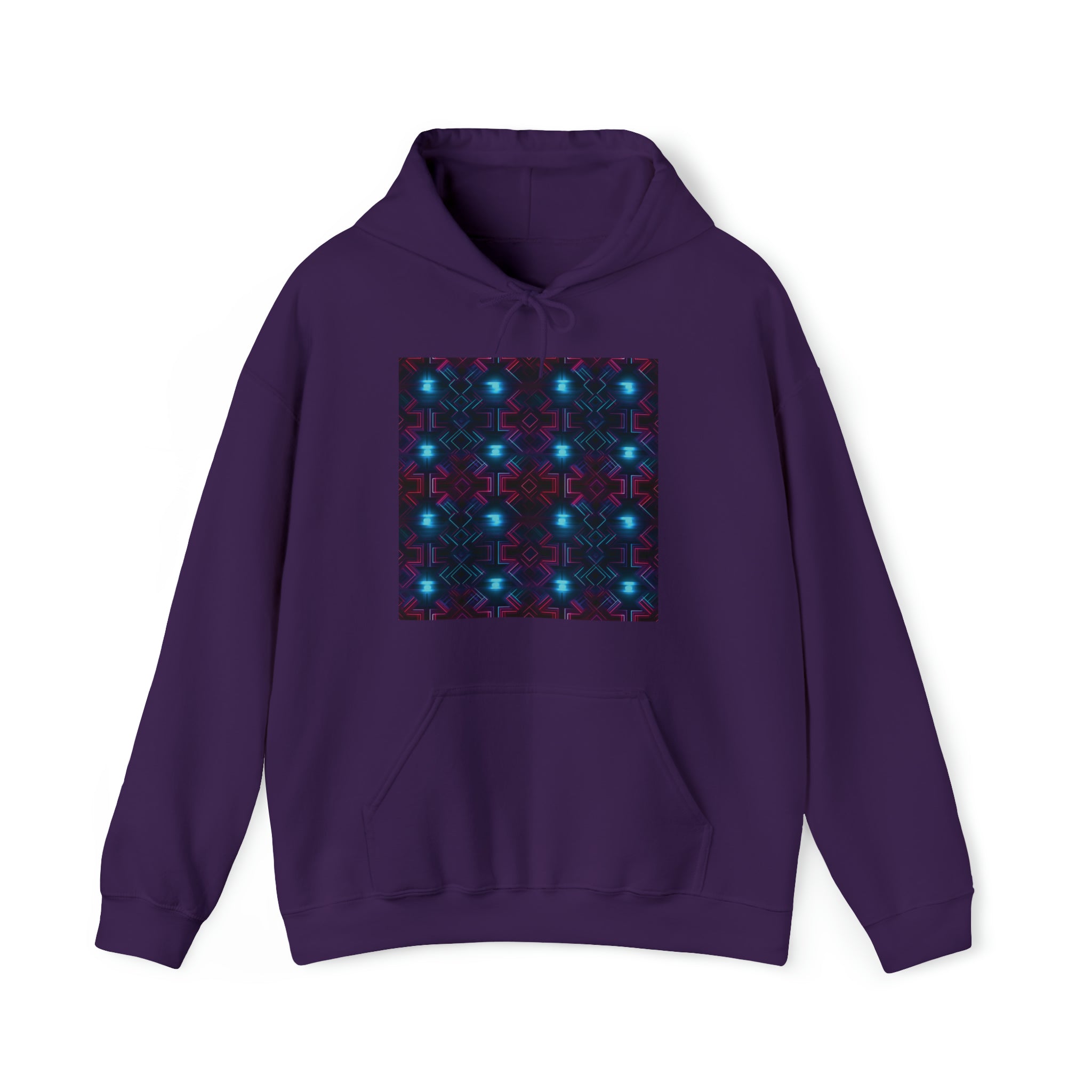 Unisex Heavy Blend™ Hooded Sweatshirt - Abstract Neon Designs 01