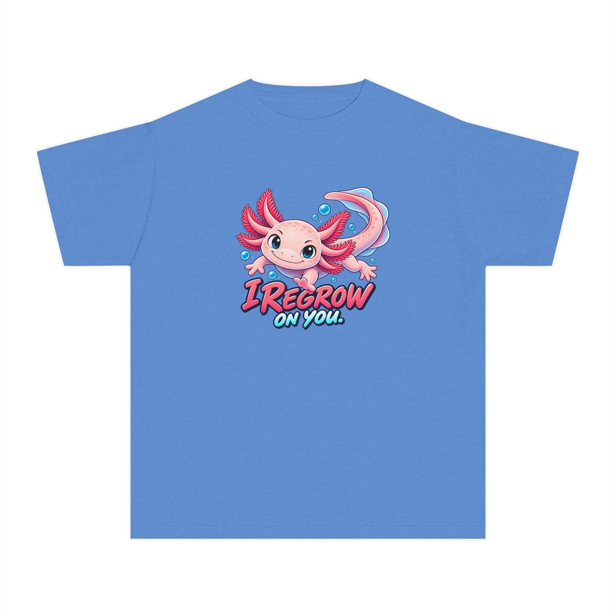 Youth Midweight Cotton Tee - Axolotl