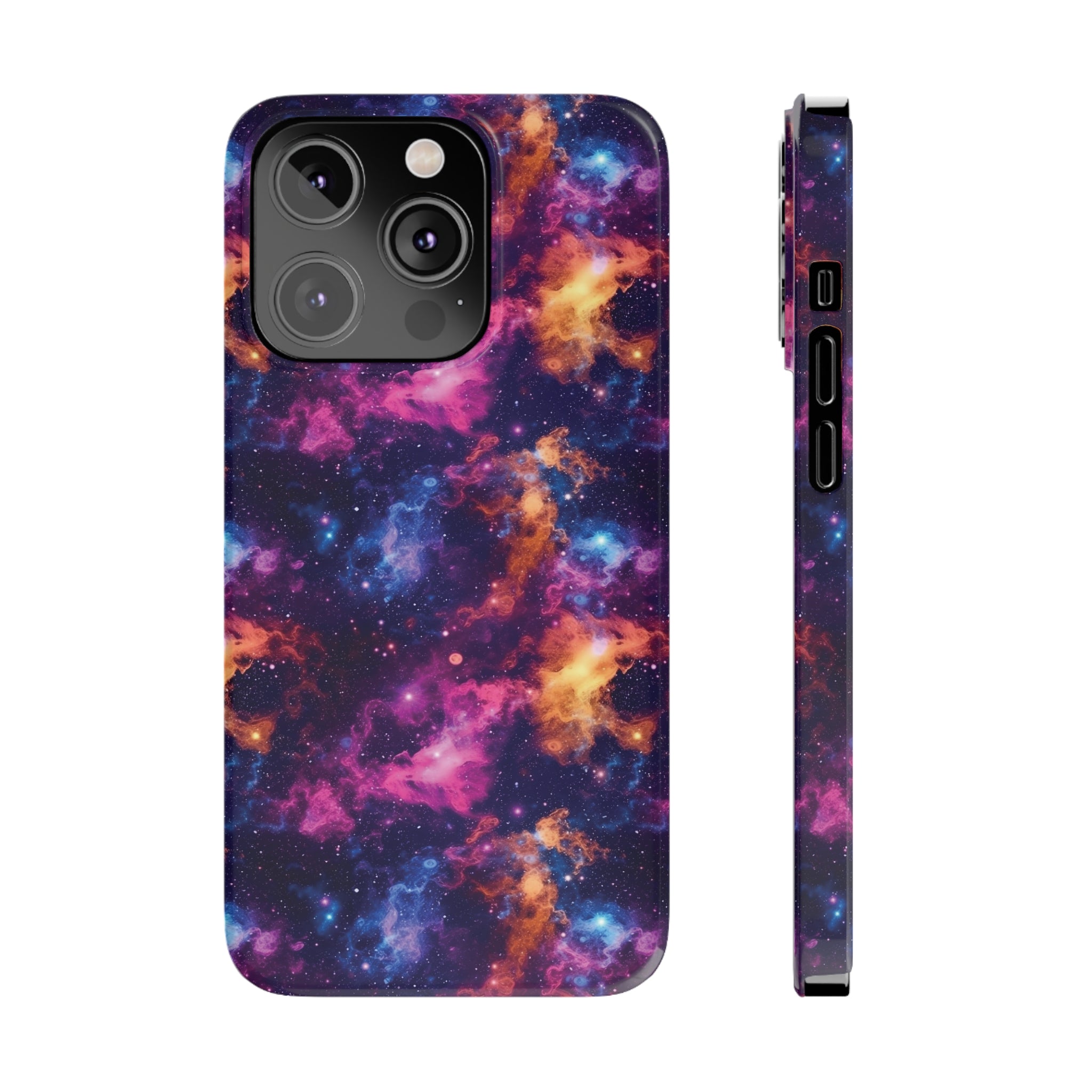 Slim Phone Cases (AOP) - Seamless Fantasy Galaxies 06