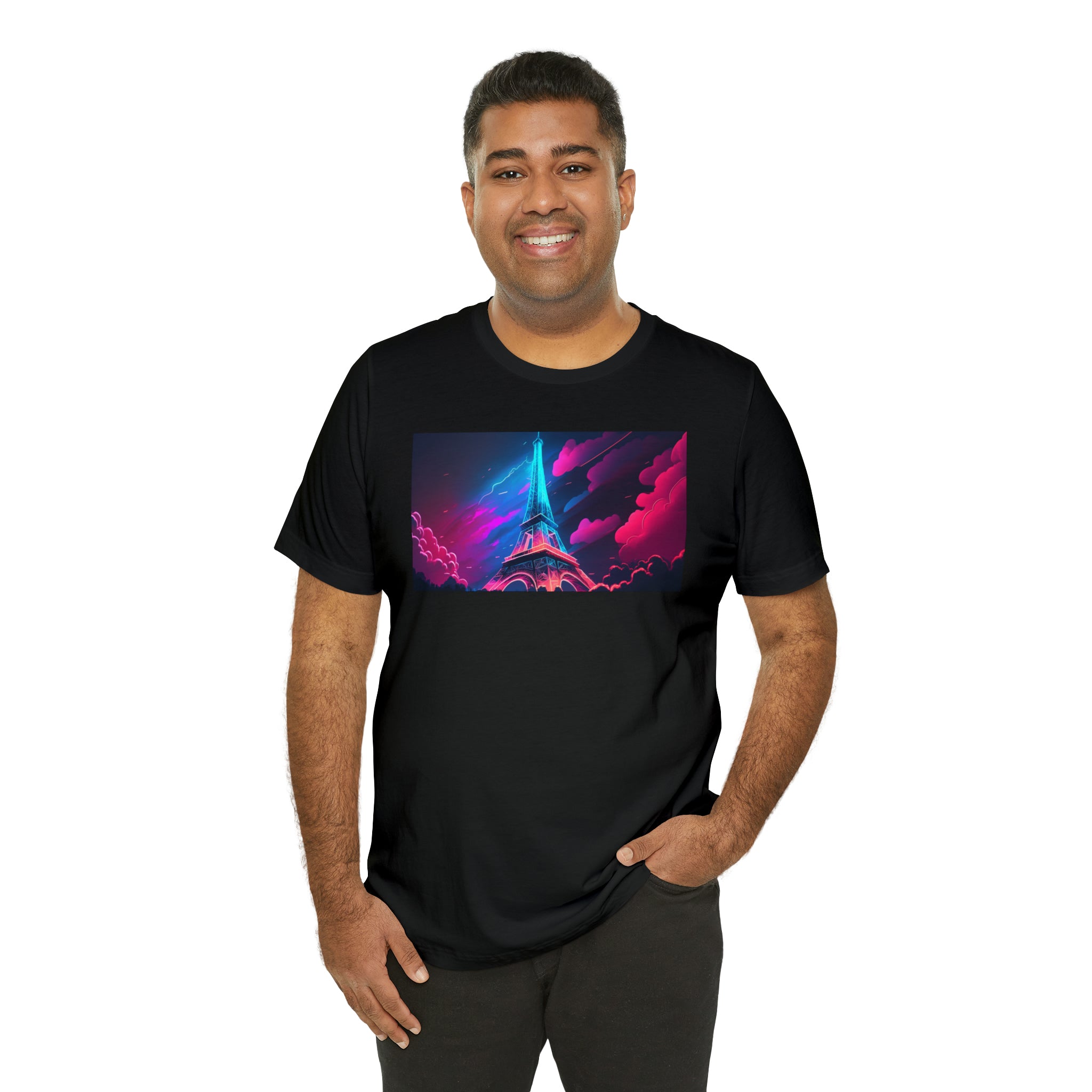 Unisex Jersey Short Sleeve Tee - Eiffel Tower, France