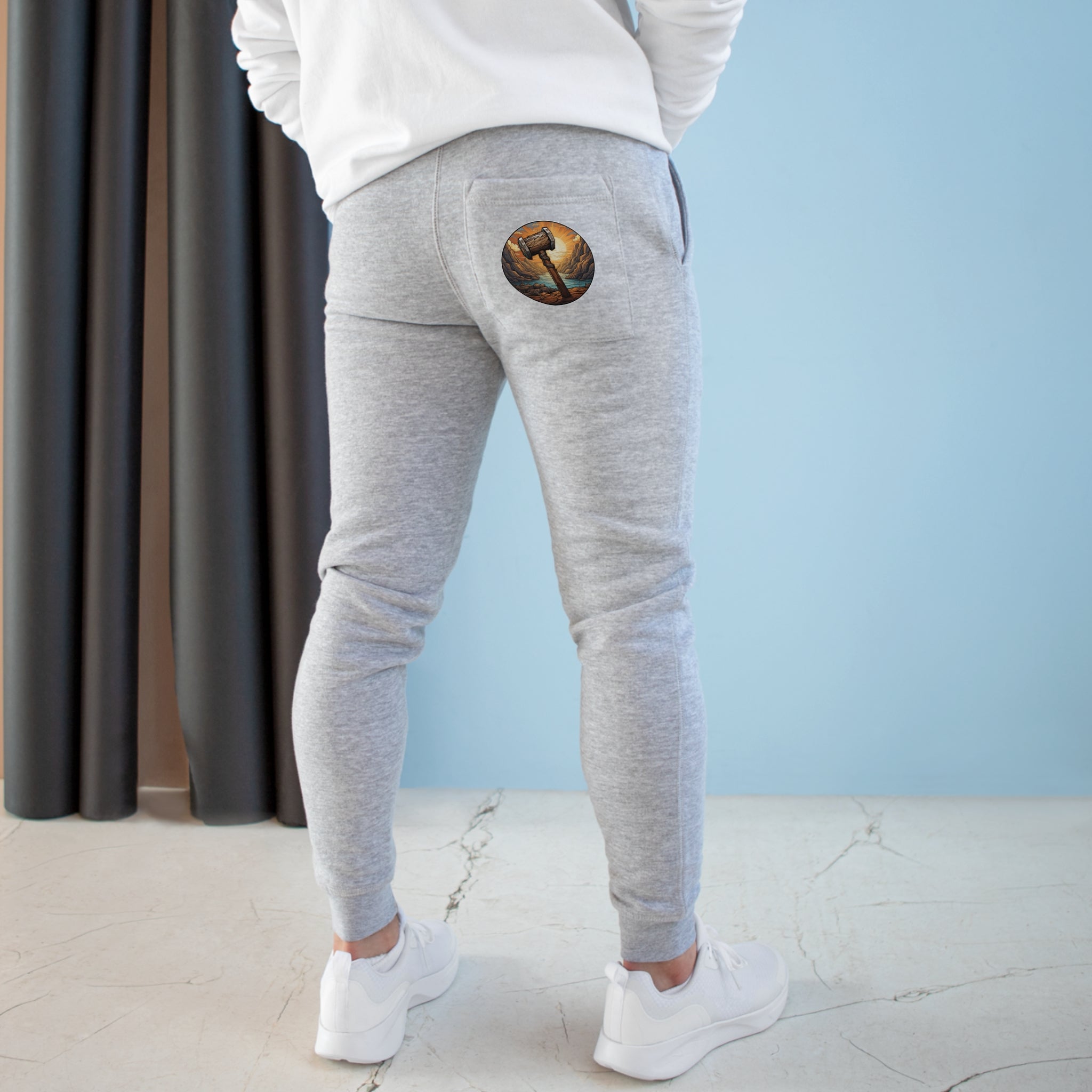 Premium Fleece Joggers - Hammer Design 02