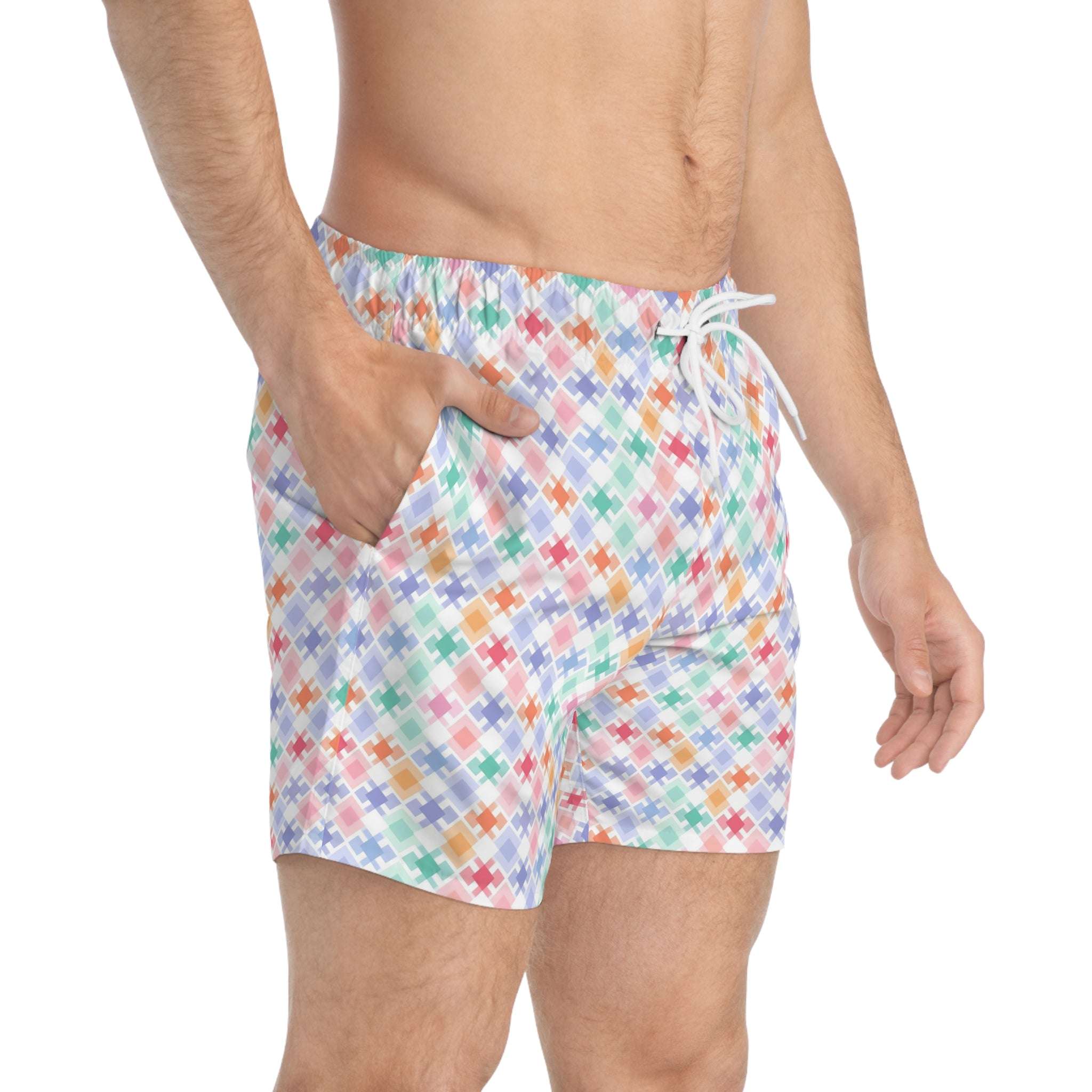 Swim Trunks (AOP) - Seamless Minimalistic Designs 04