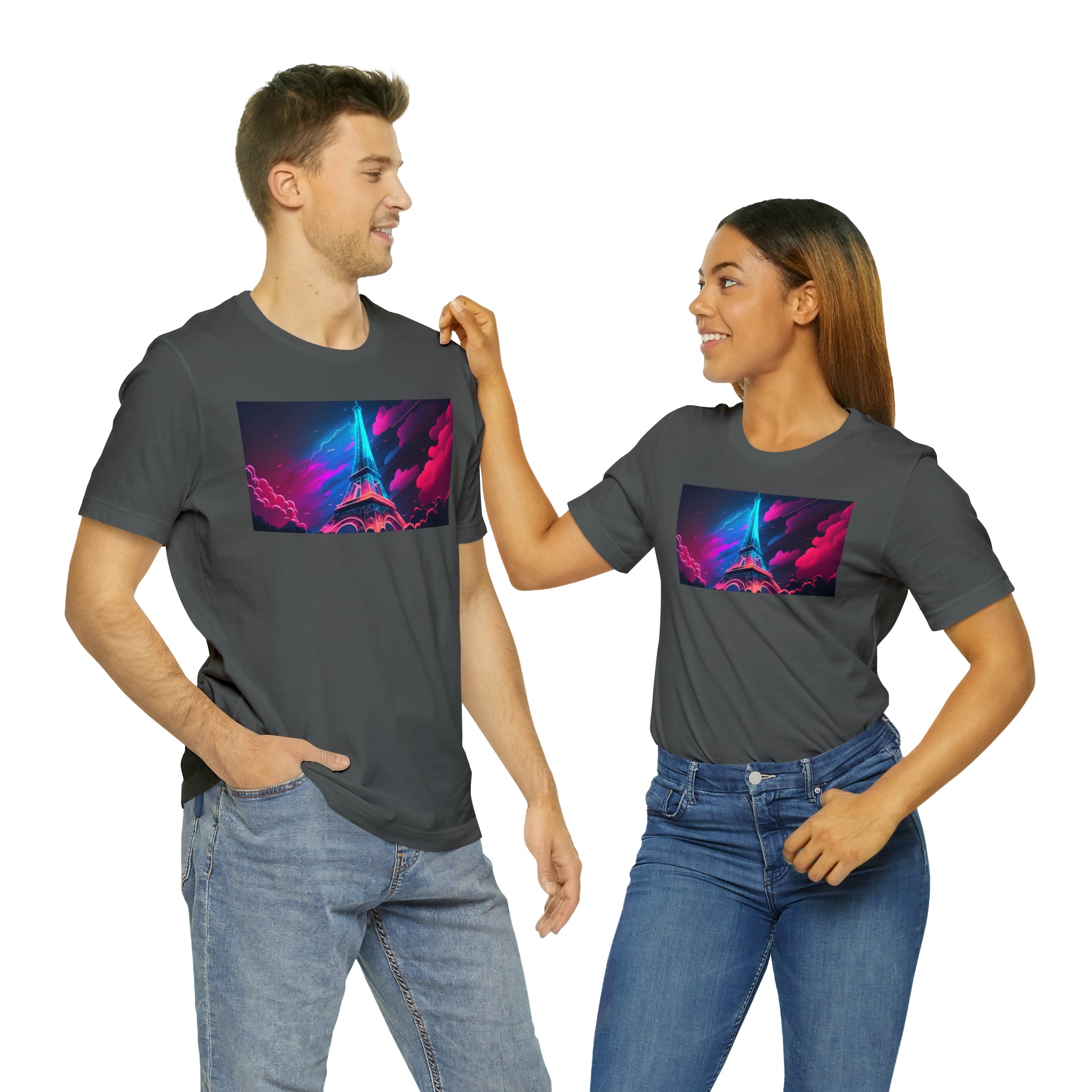 Unisex Jersey Short Sleeve Tee - Eiffel Tower, France