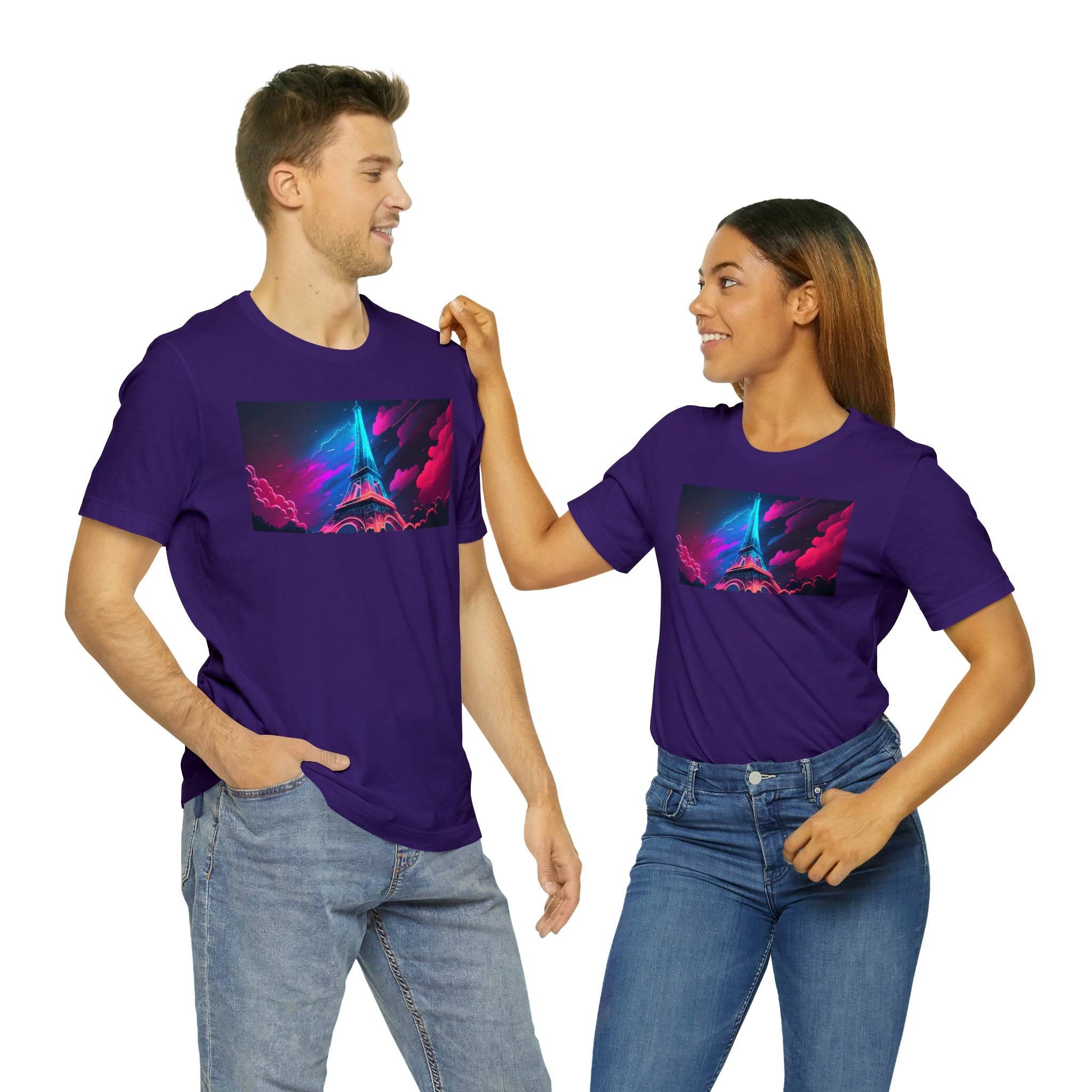 Unisex Jersey Short Sleeve Tee - Eiffel Tower, France