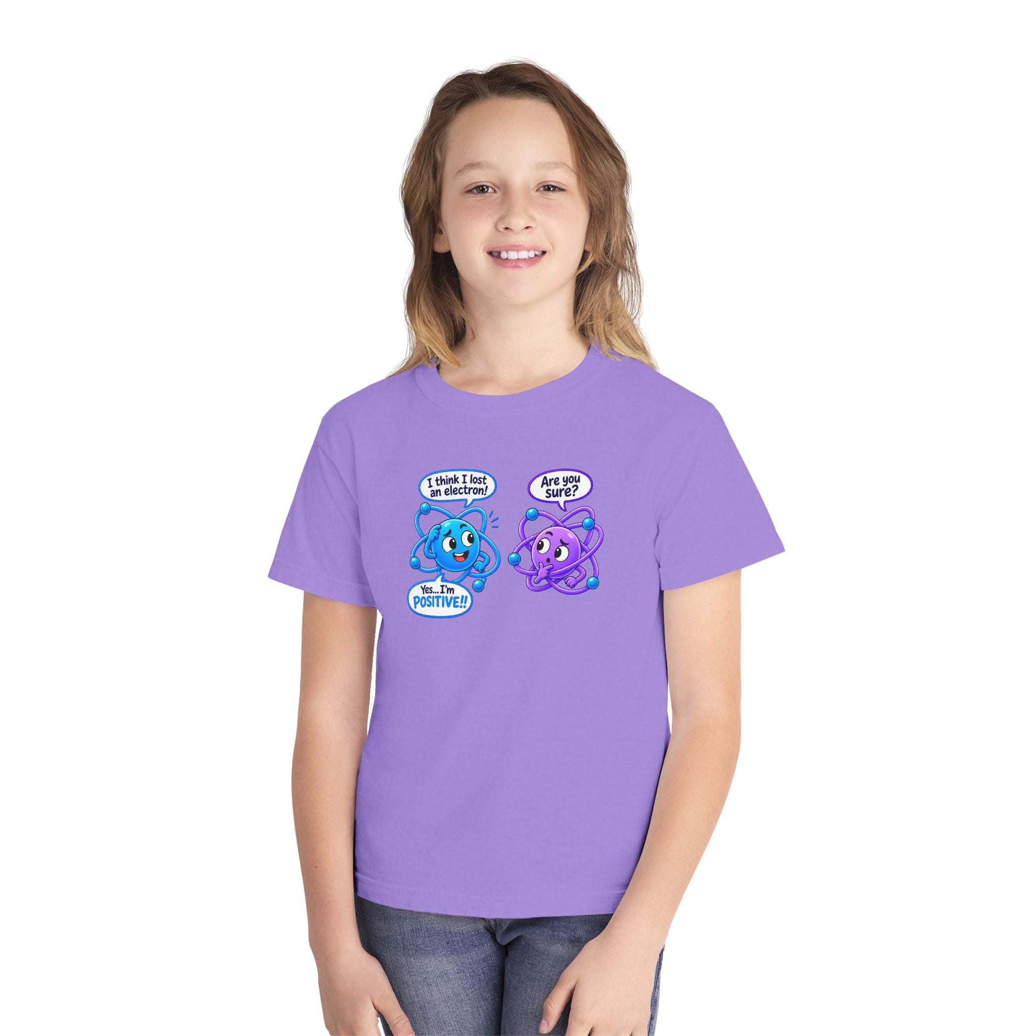 Youth Midweight Cotton Tee - Science collection - Atomic Conversation