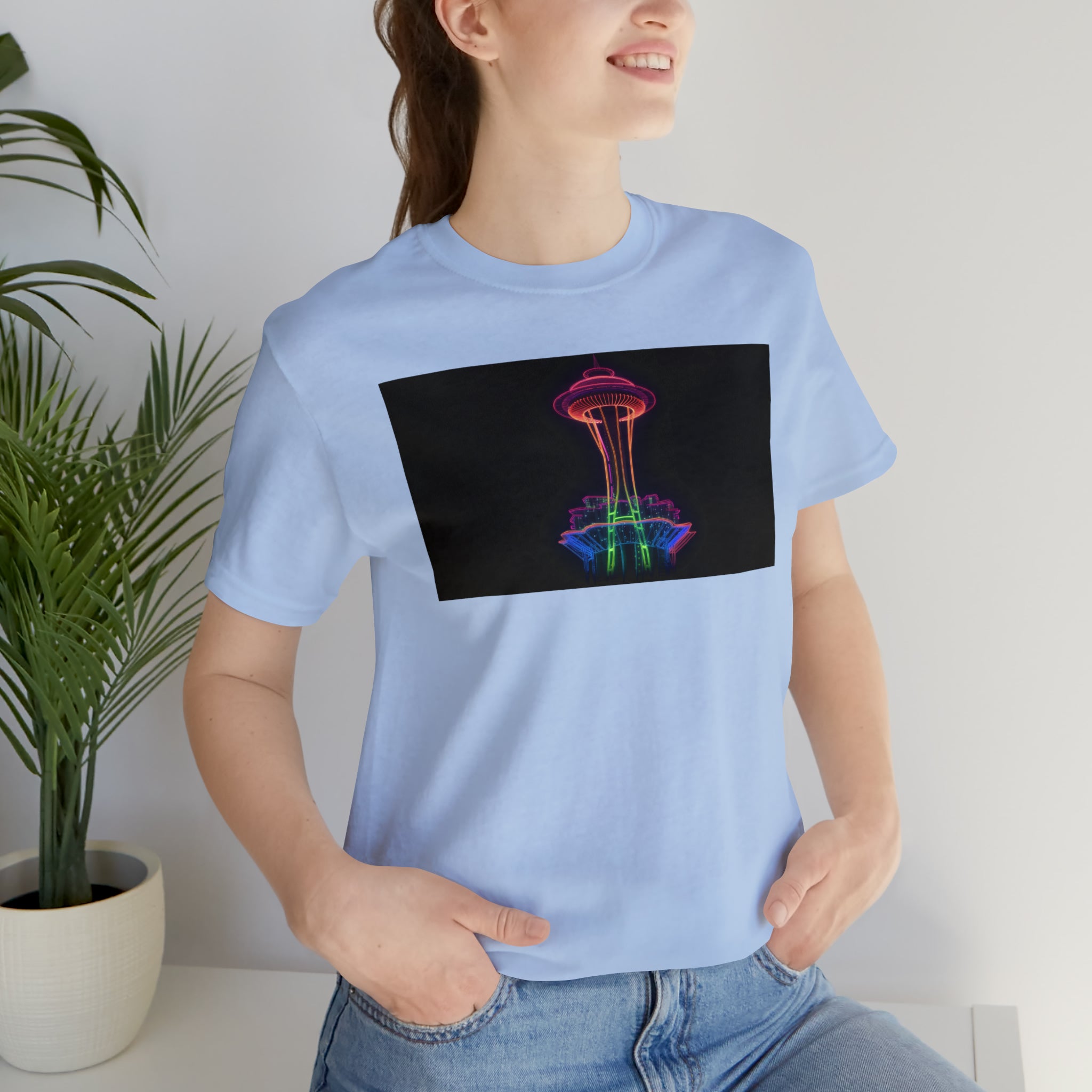 Unisex Jersey Short Sleeve Tee - Space Needle, Seattle, USA