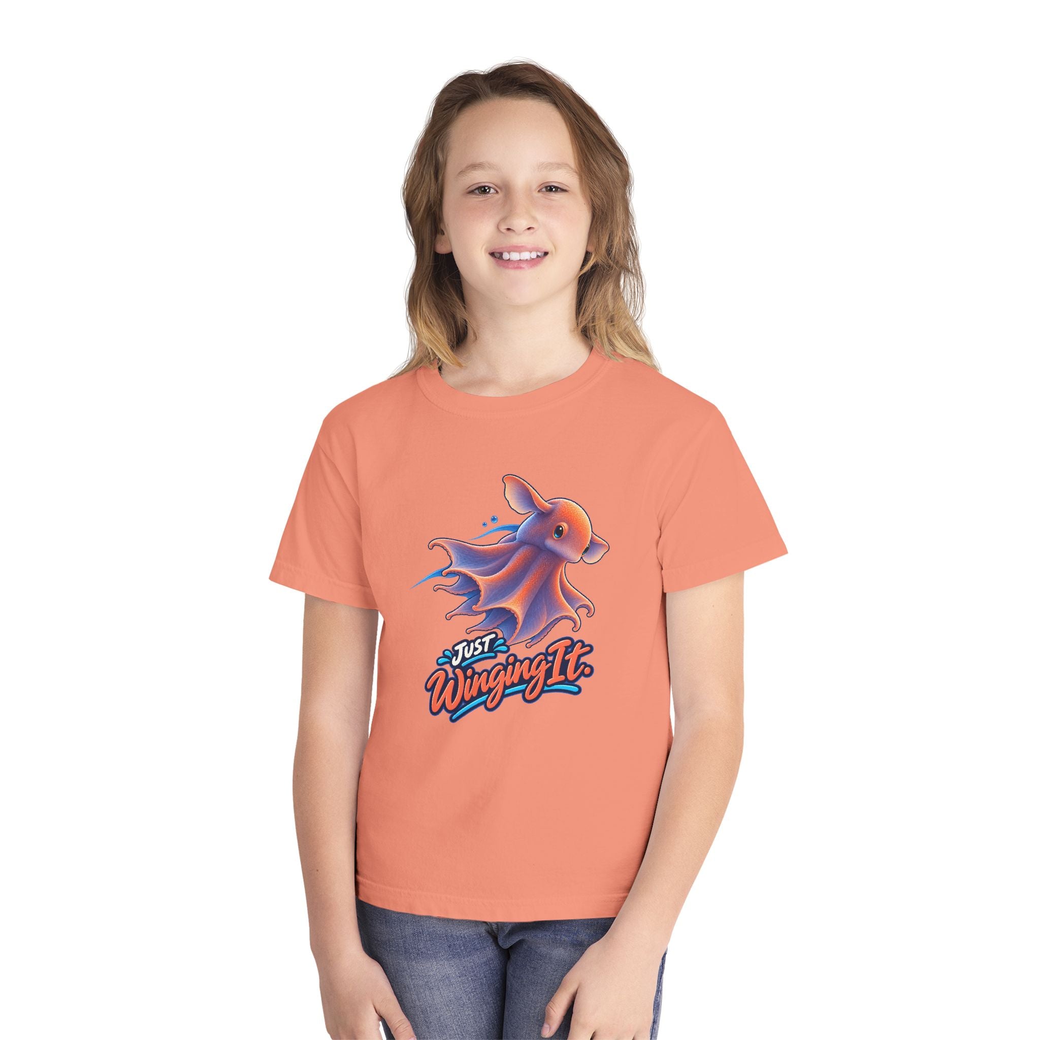 Youth Midweight Cotton Tee - Dumbo Octopus
