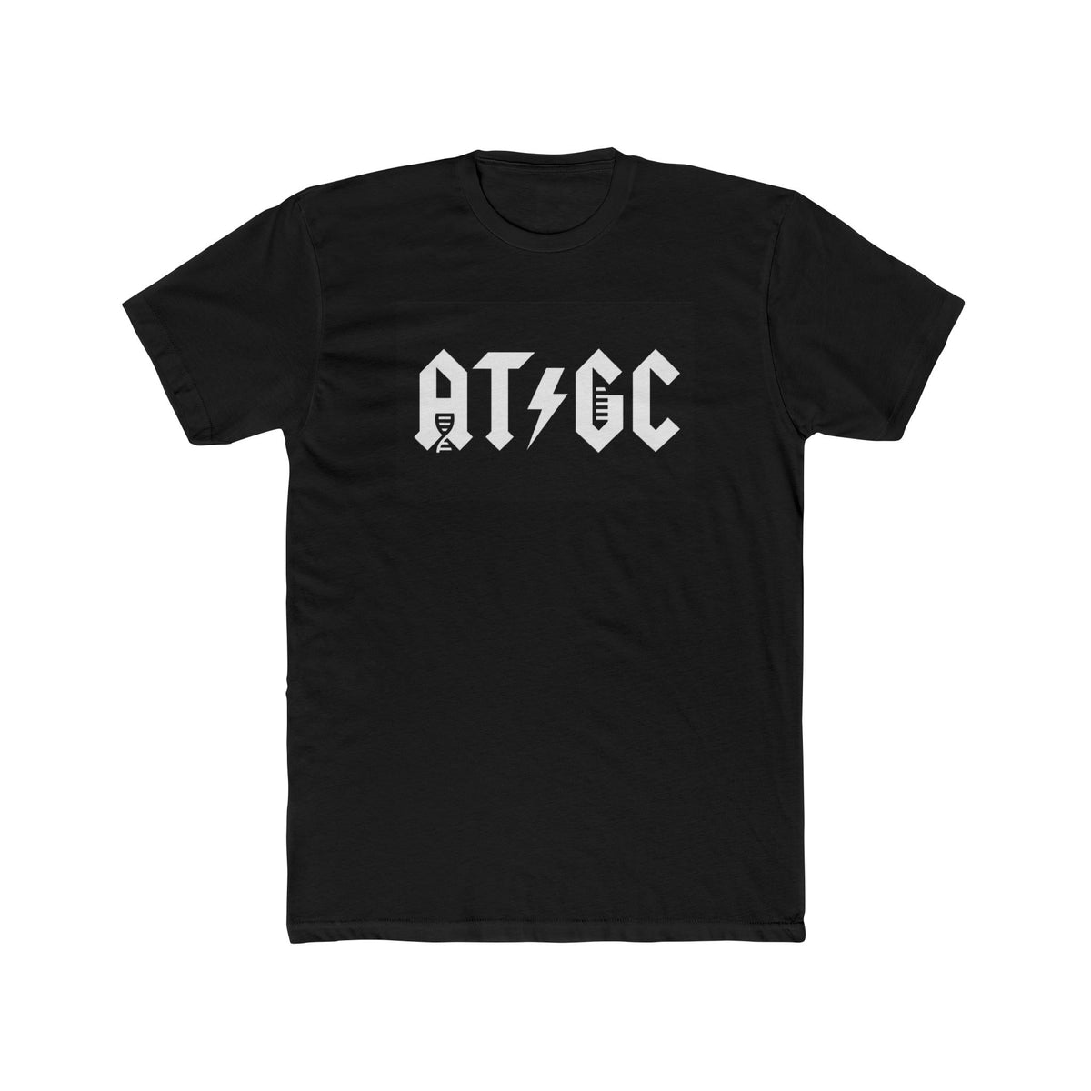 Men's Cotton Crew Tee - Science collection - ATGC (DNA code)