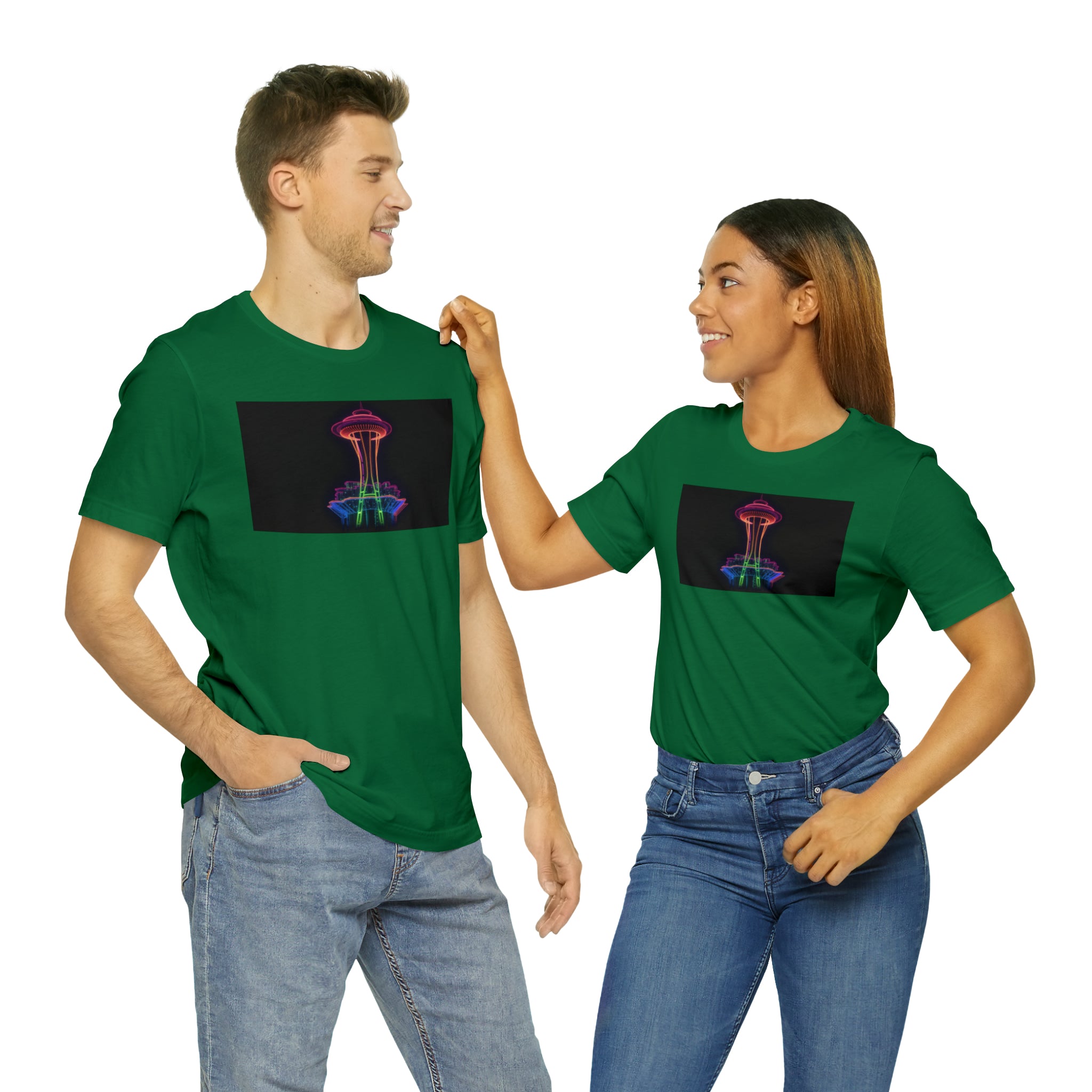 Unisex Jersey Short Sleeve Tee - Space Needle, Seattle, USA