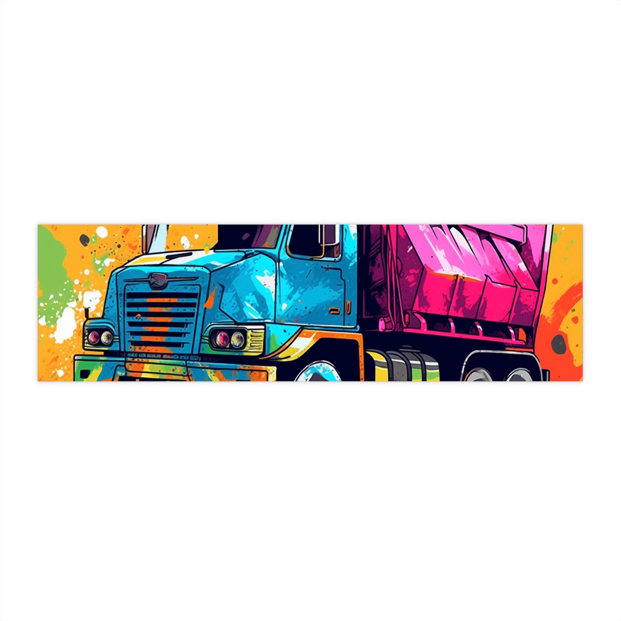 Bumper Stickers - Pop Art Designs, Dump Truck