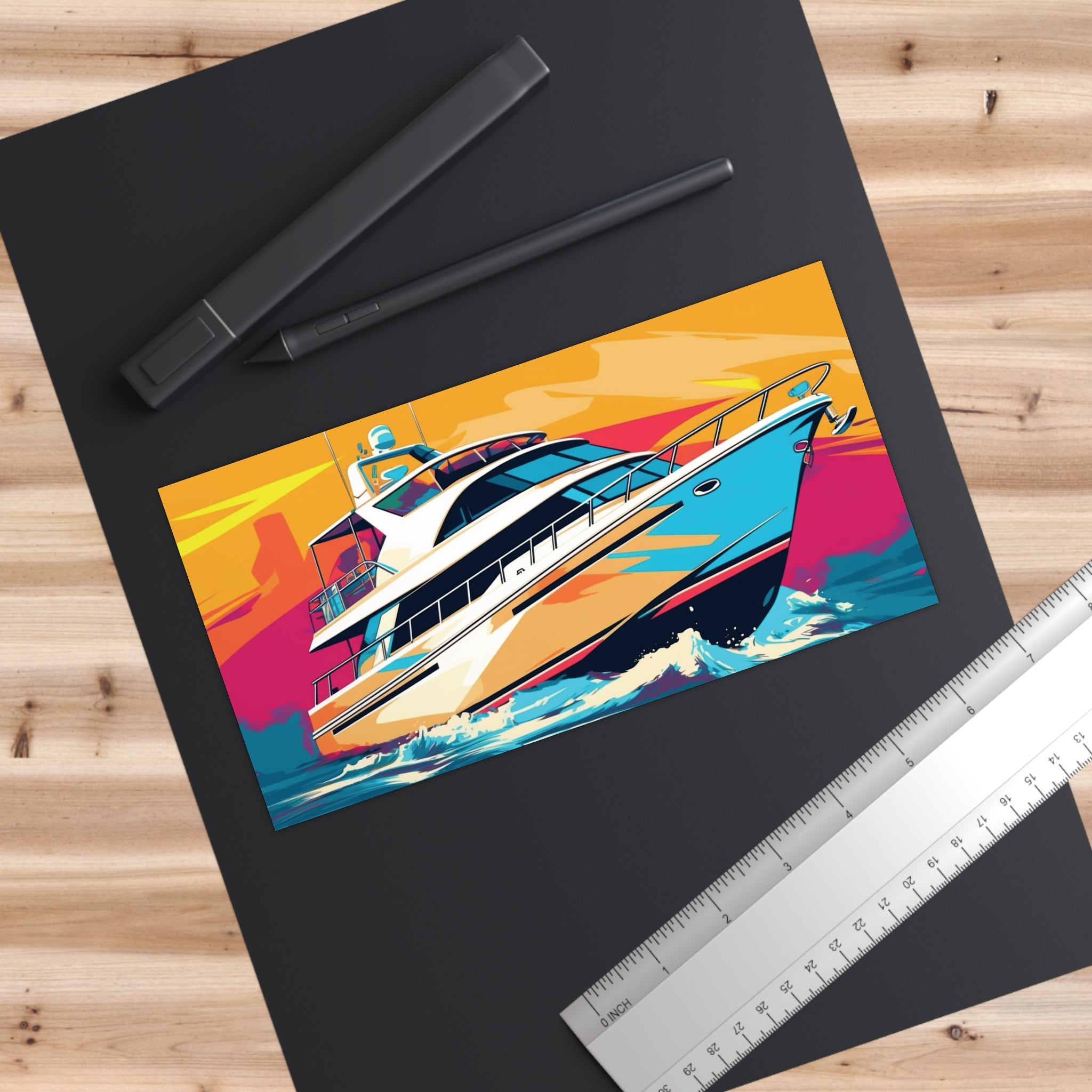 Bumper Stickers - Pop Art Designs, Yacht