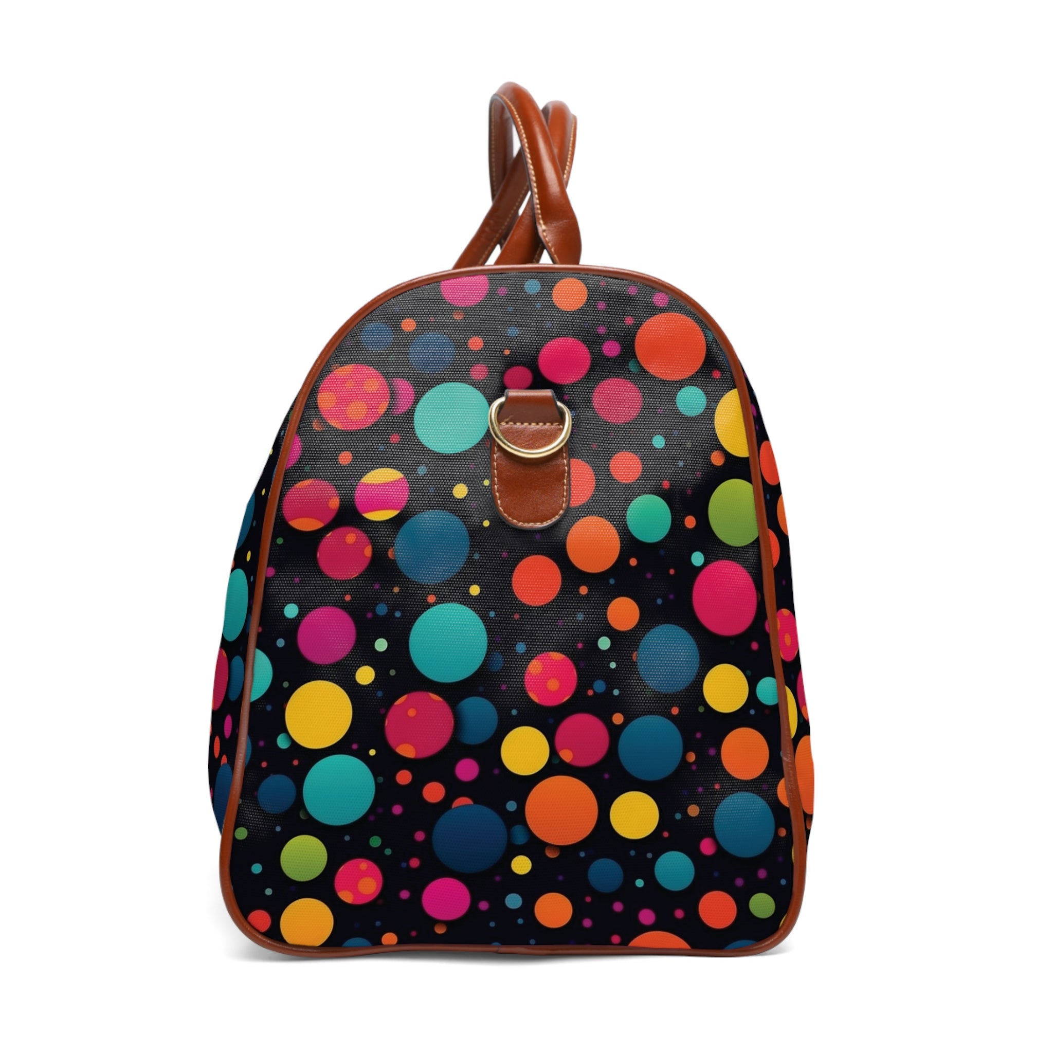 Waterproof Travel Bag (AOP) - Polka Dots Design 06