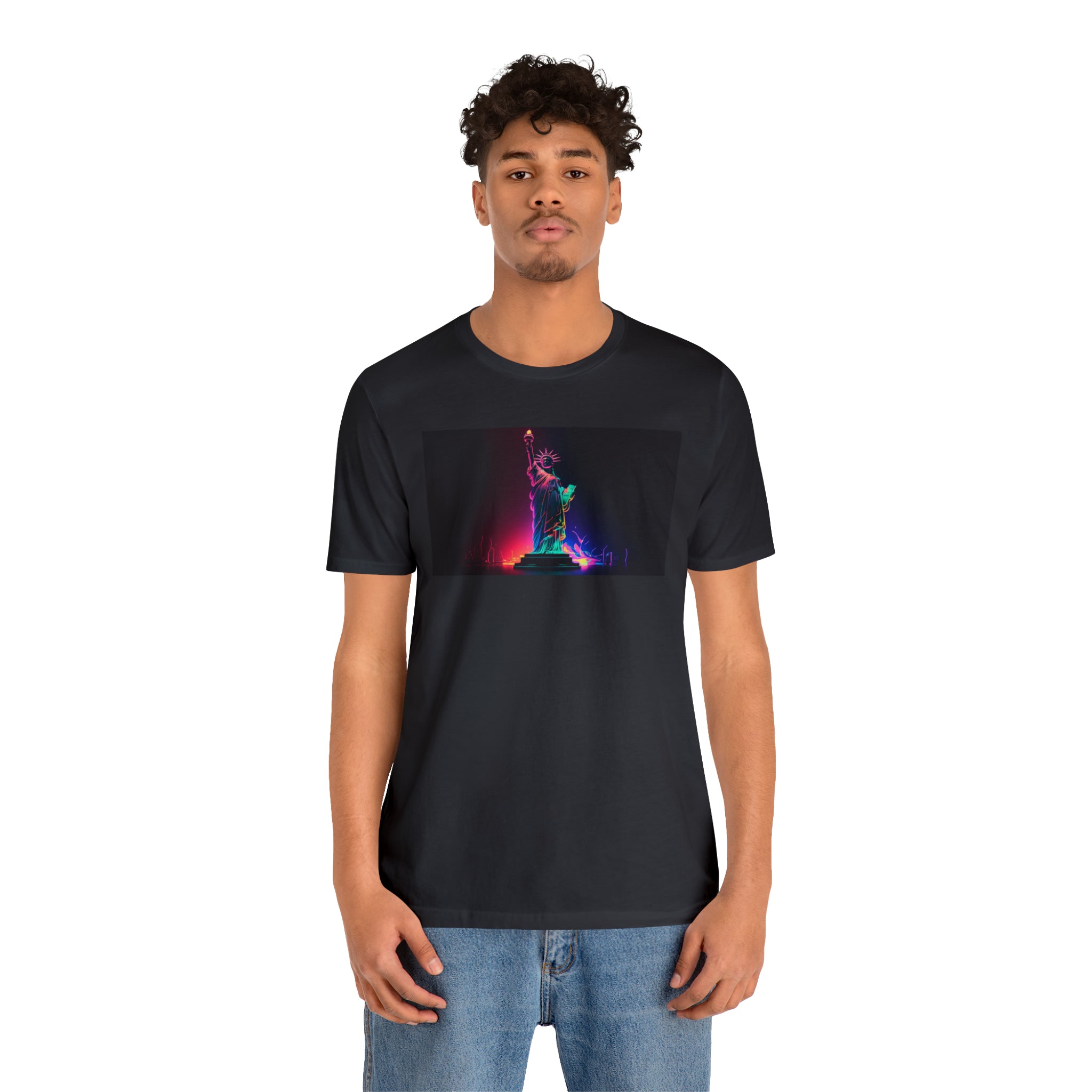 Unisex Jersey Short Sleeve Tee - Statue of Liberty, New York, USA