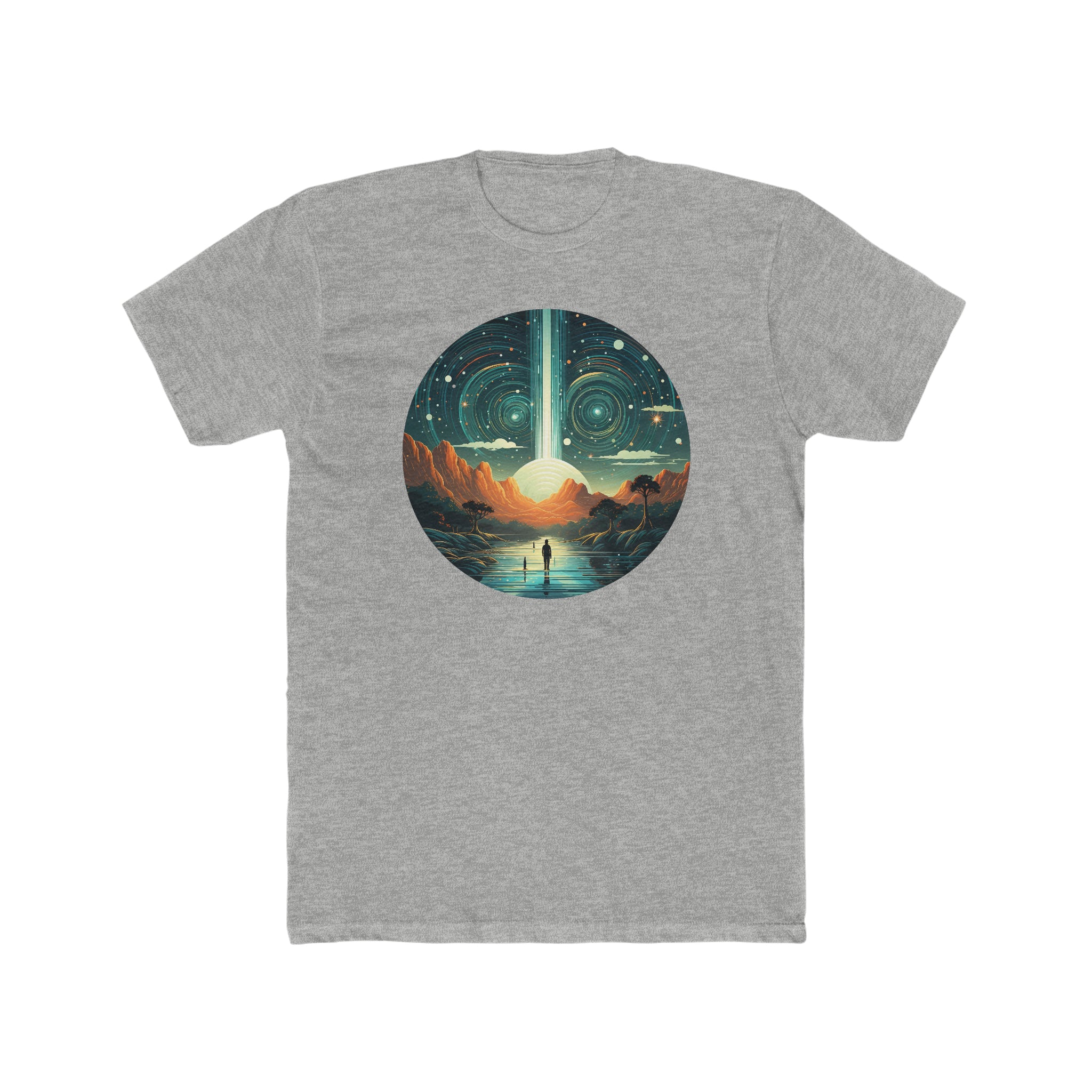 Men's Cotton Crew Tee - Pointillism Designs 17