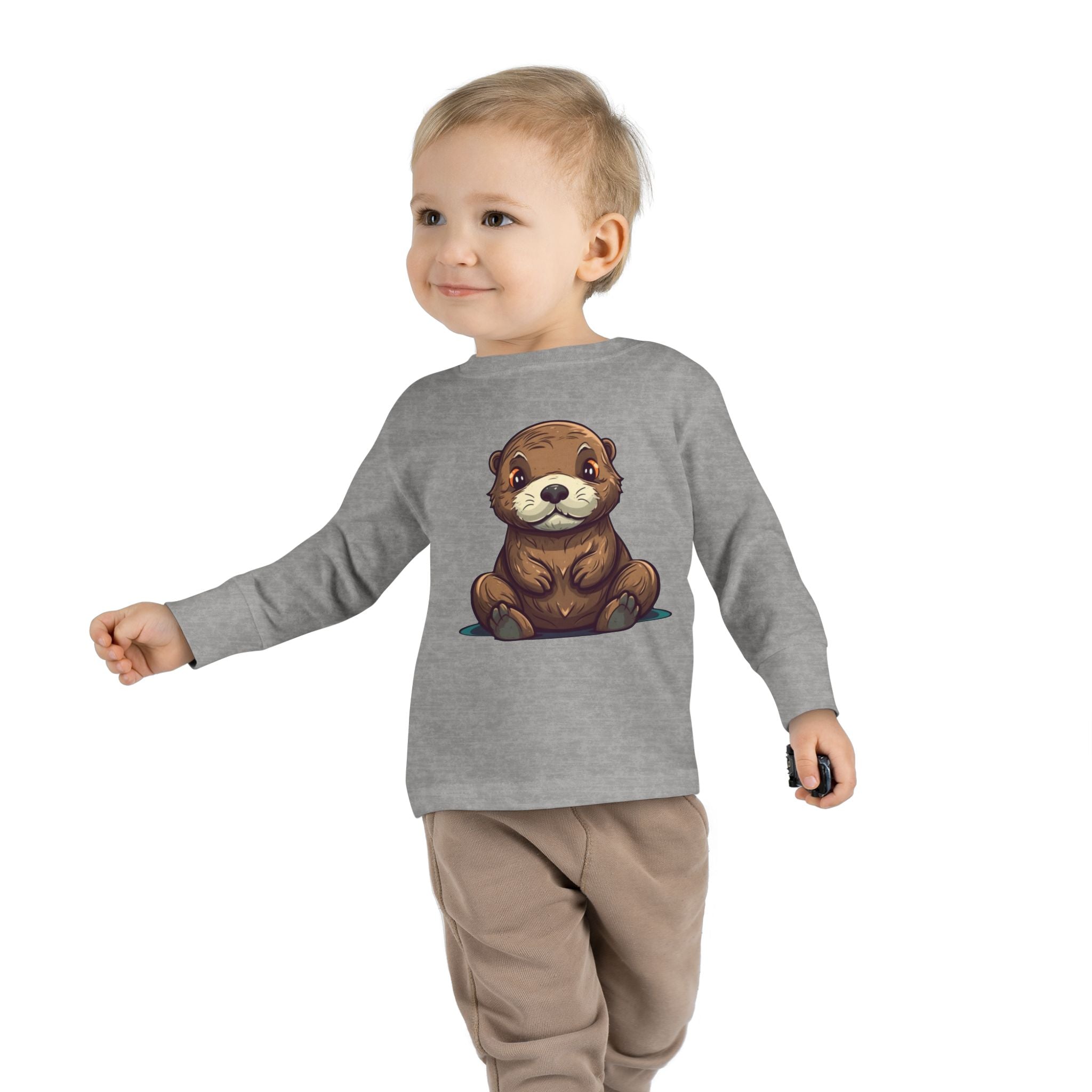 Toddler Long Sleeve Tee - Sea Otter Pup