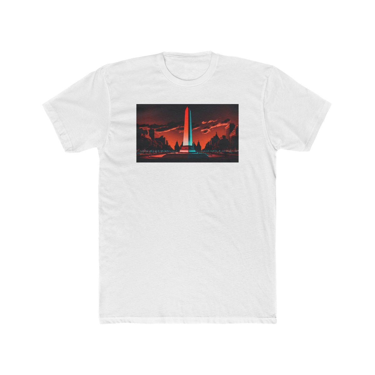 Men's Cotton Crew Tee - Elsewhere collection - Obelisco de Buenos Aires