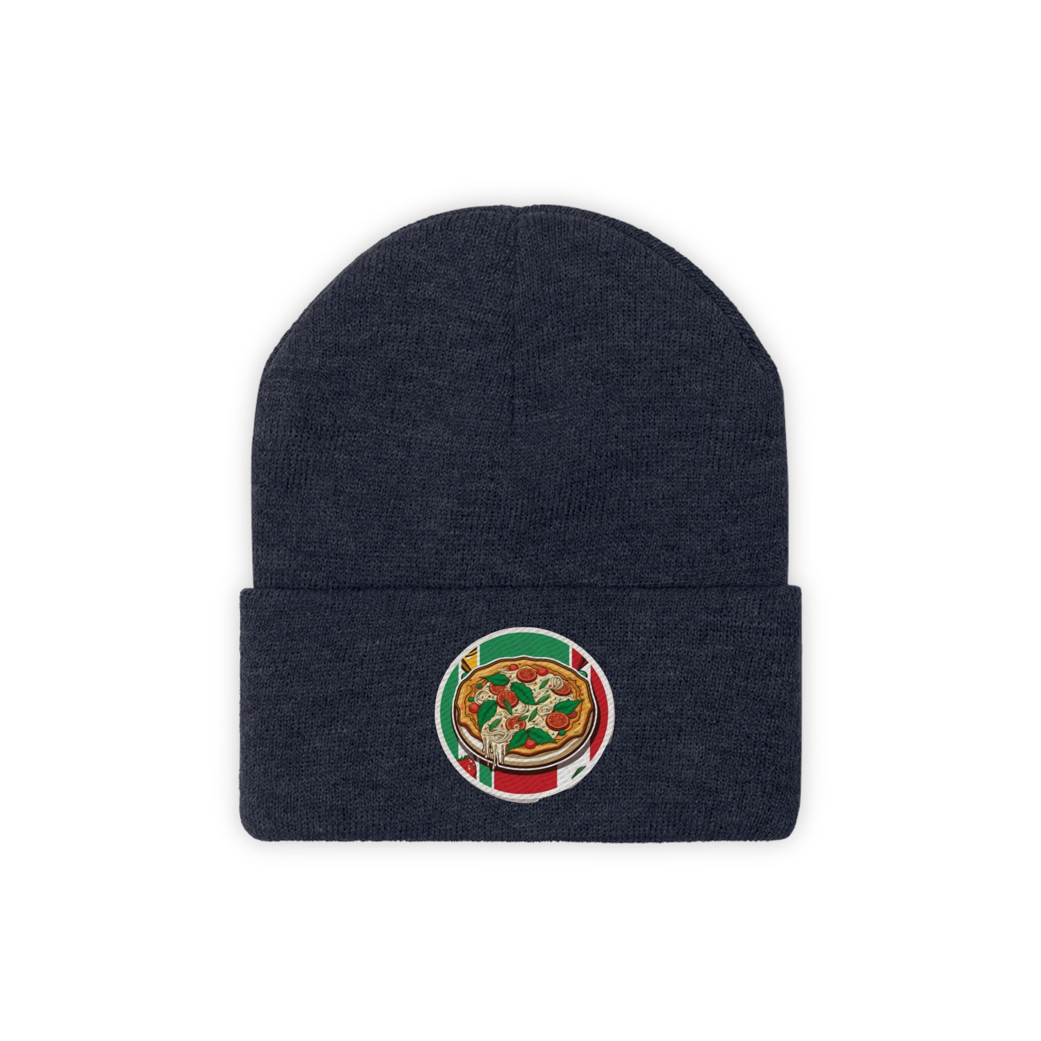 Knit Beanie - Pizza Pop Art 01