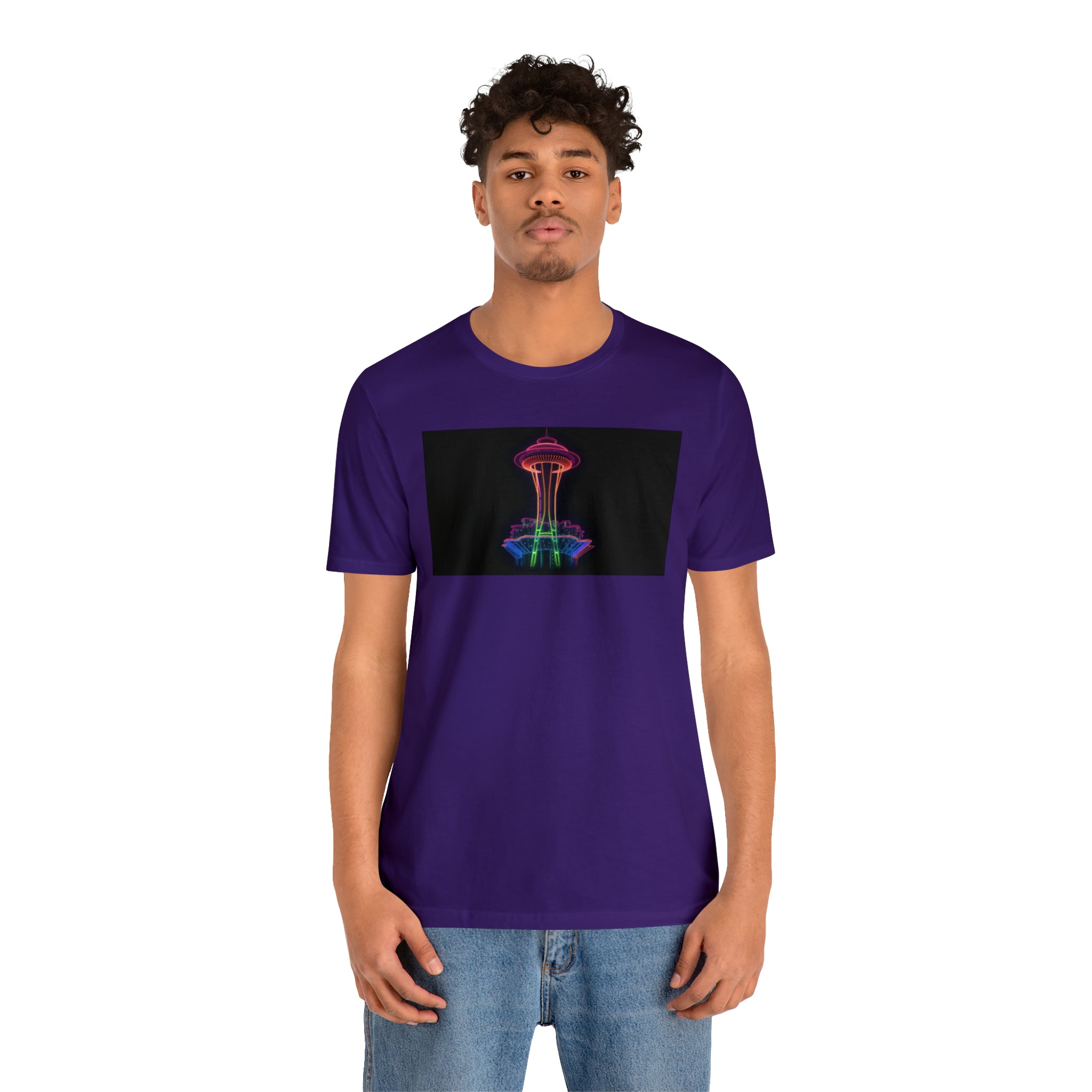 Unisex Jersey Short Sleeve Tee - Space Needle, Seattle, USA