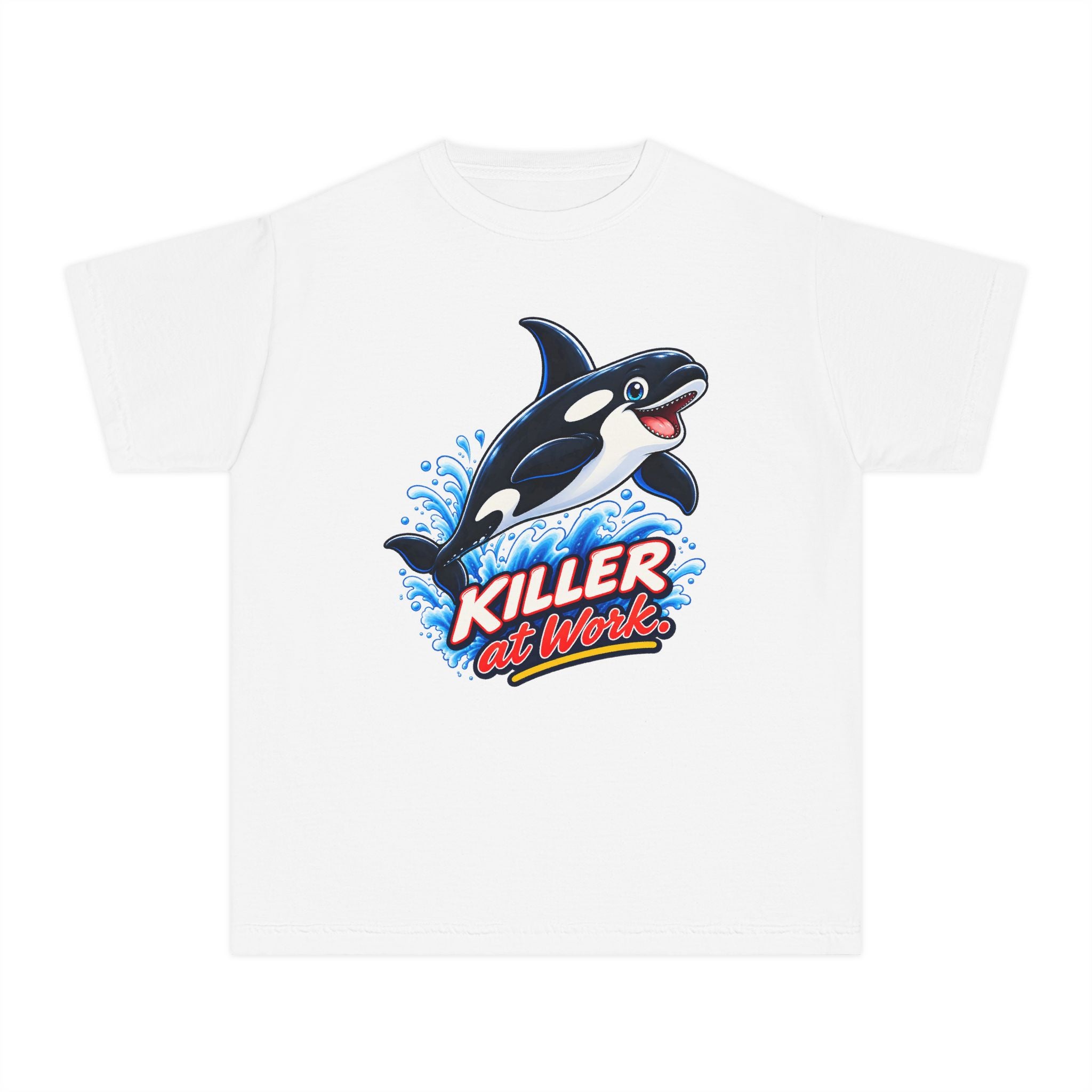 Youth Midweight Cotton Tee - Orca at Work