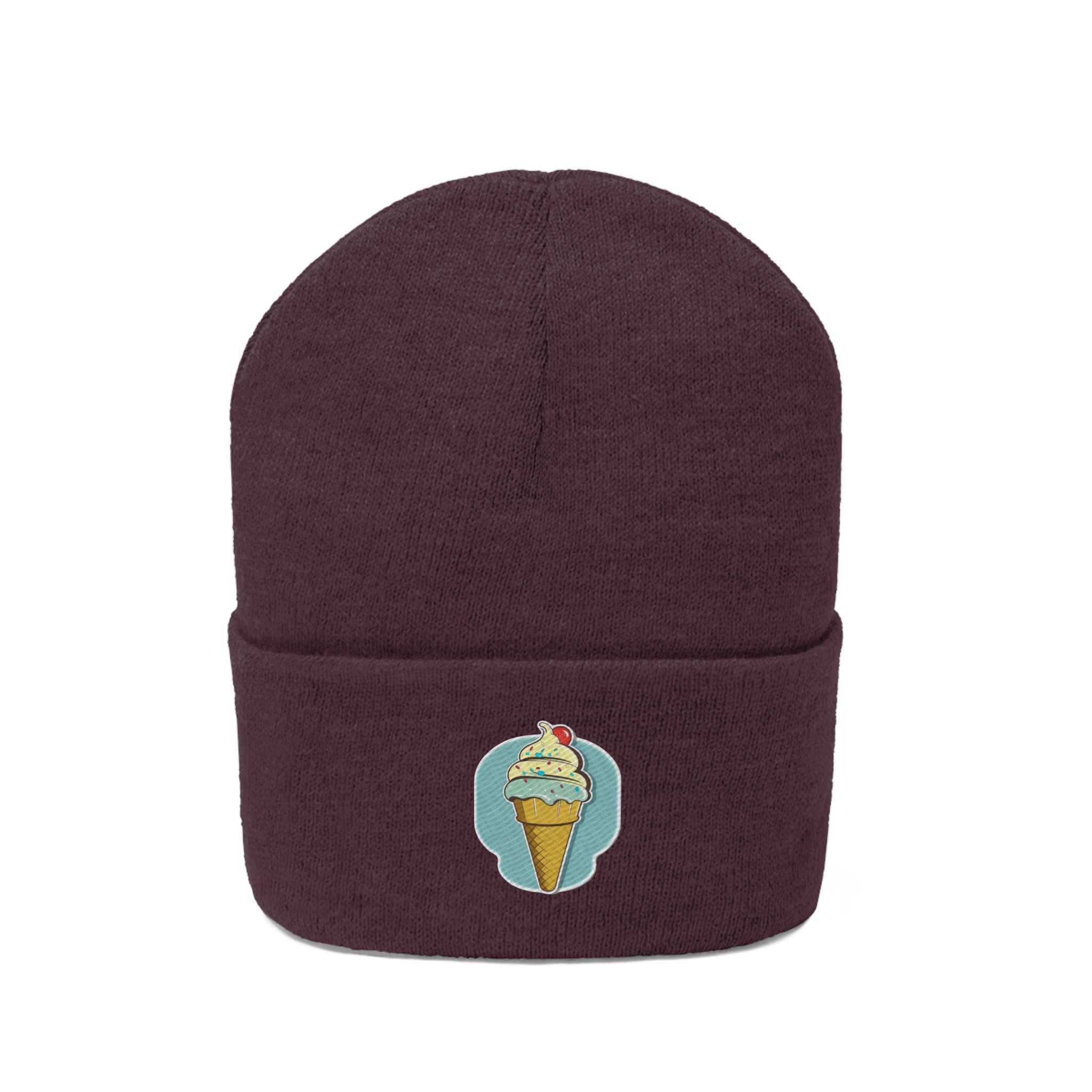 Knit Beanie - Ice-cream Pop Art 02