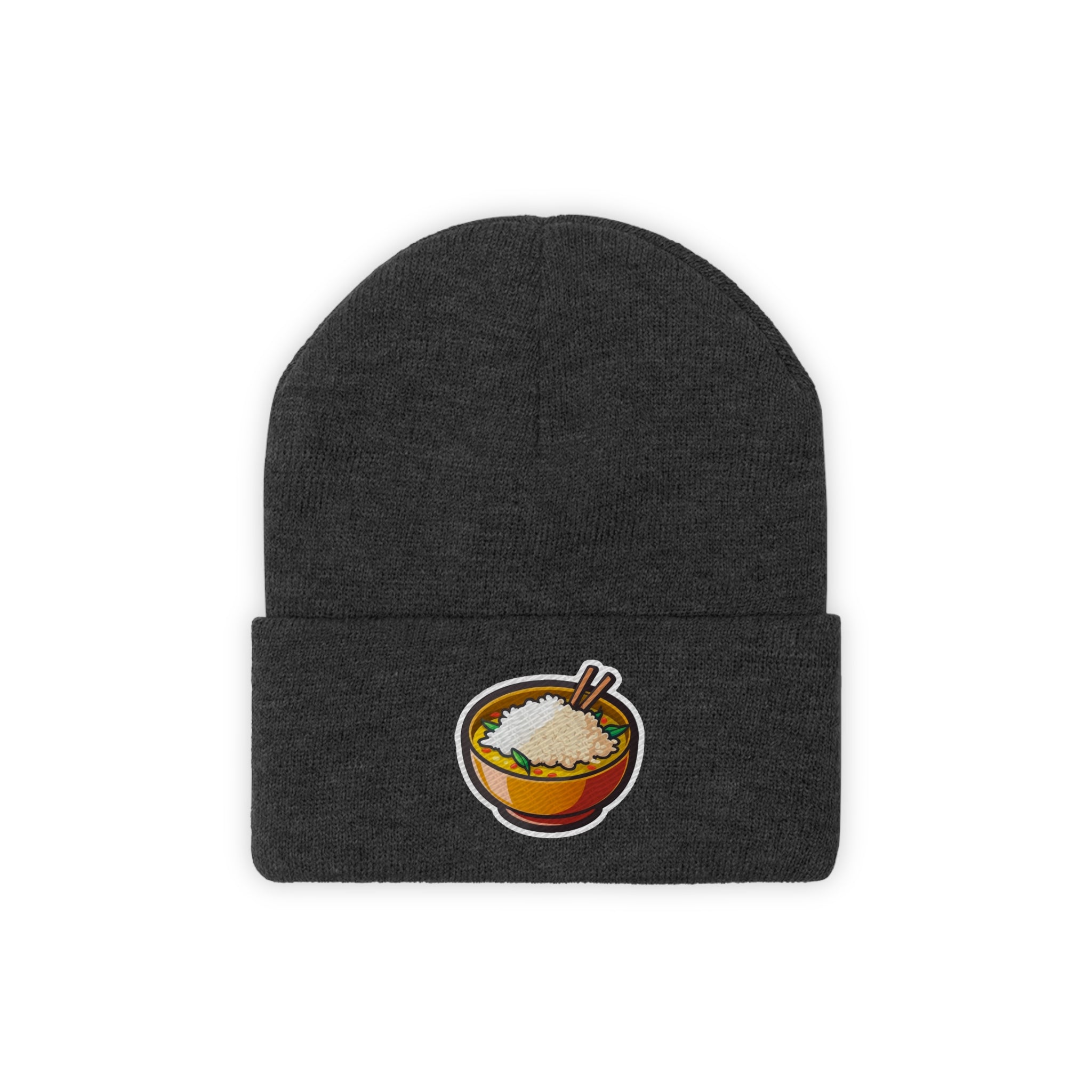 Knit Beanie - Rice Bowl Pop Art