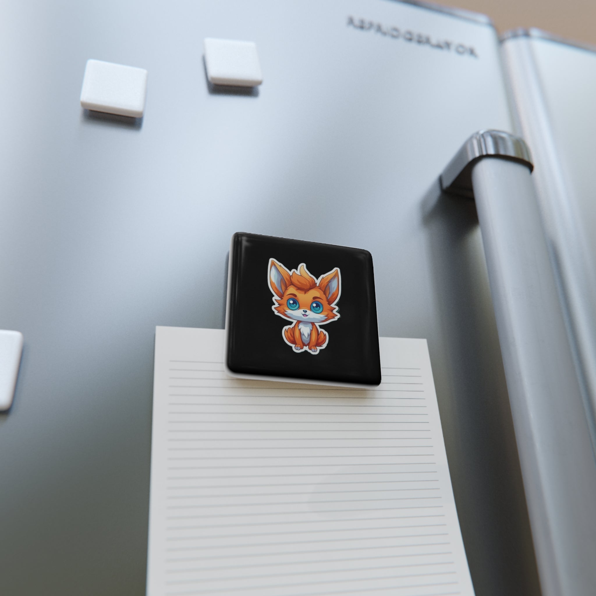 Porcelain Magnet, Square - Adorable Mascots 15