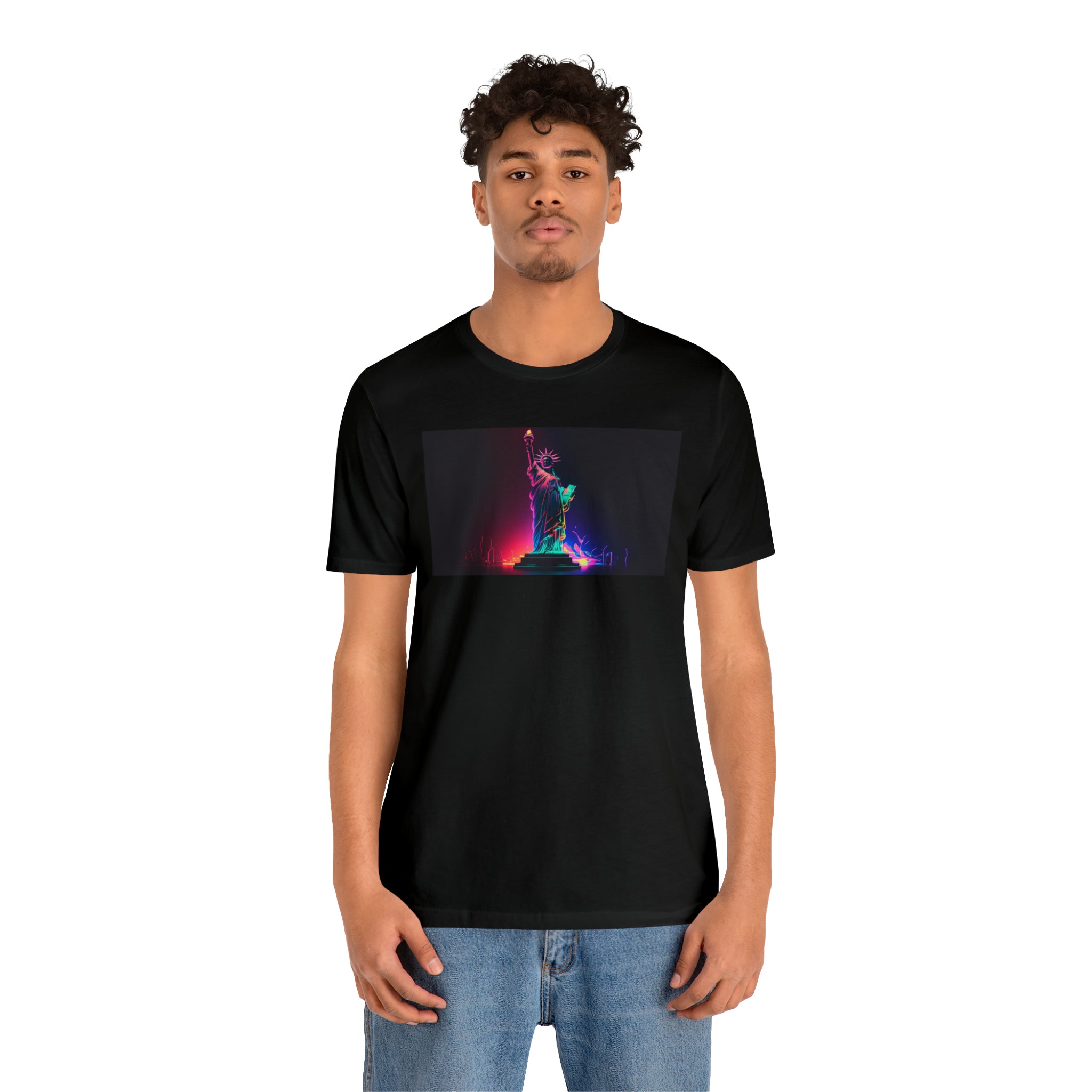 Unisex Jersey Short Sleeve Tee - Statue of Liberty, New York, USA
