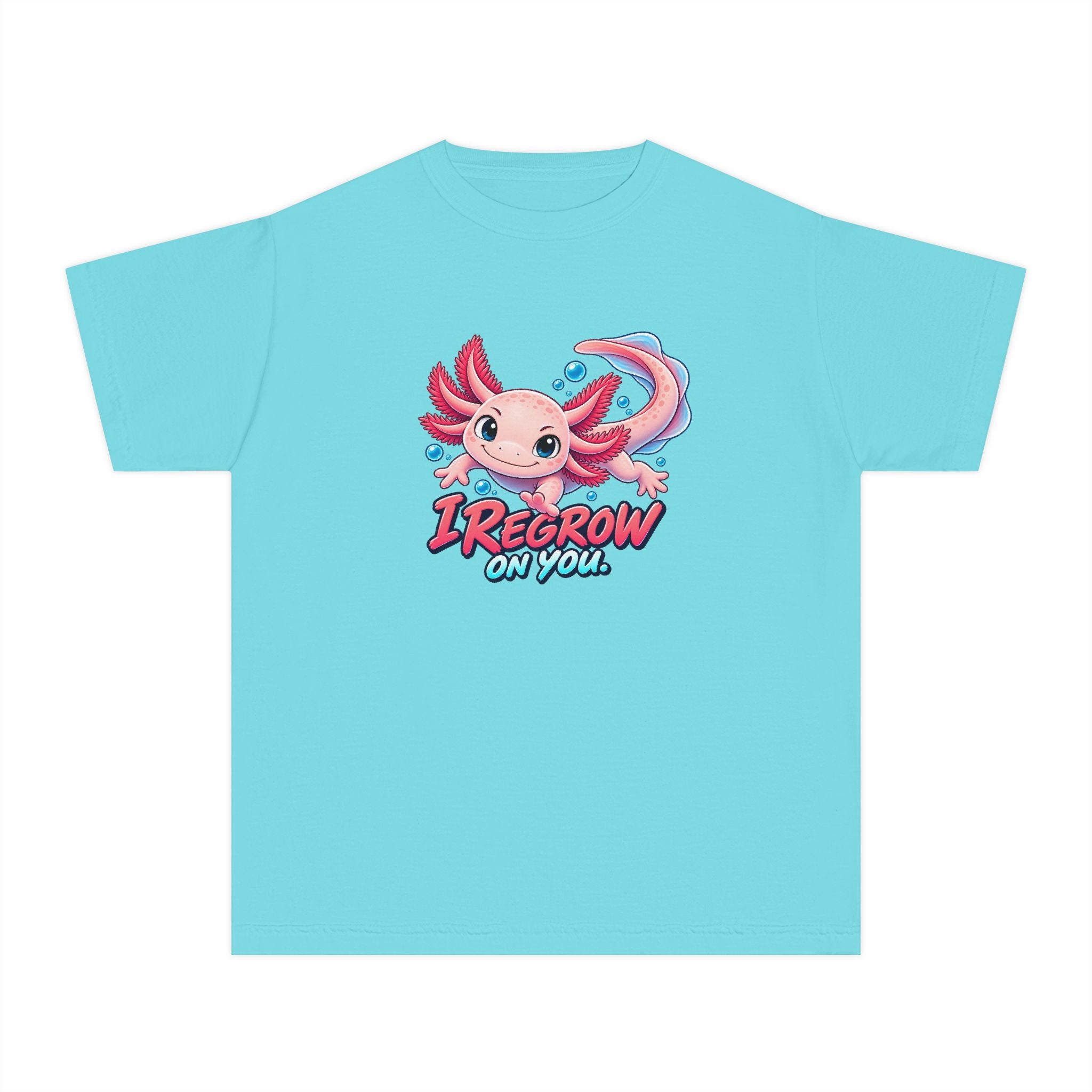Youth Midweight Cotton Tee - Axolotl
