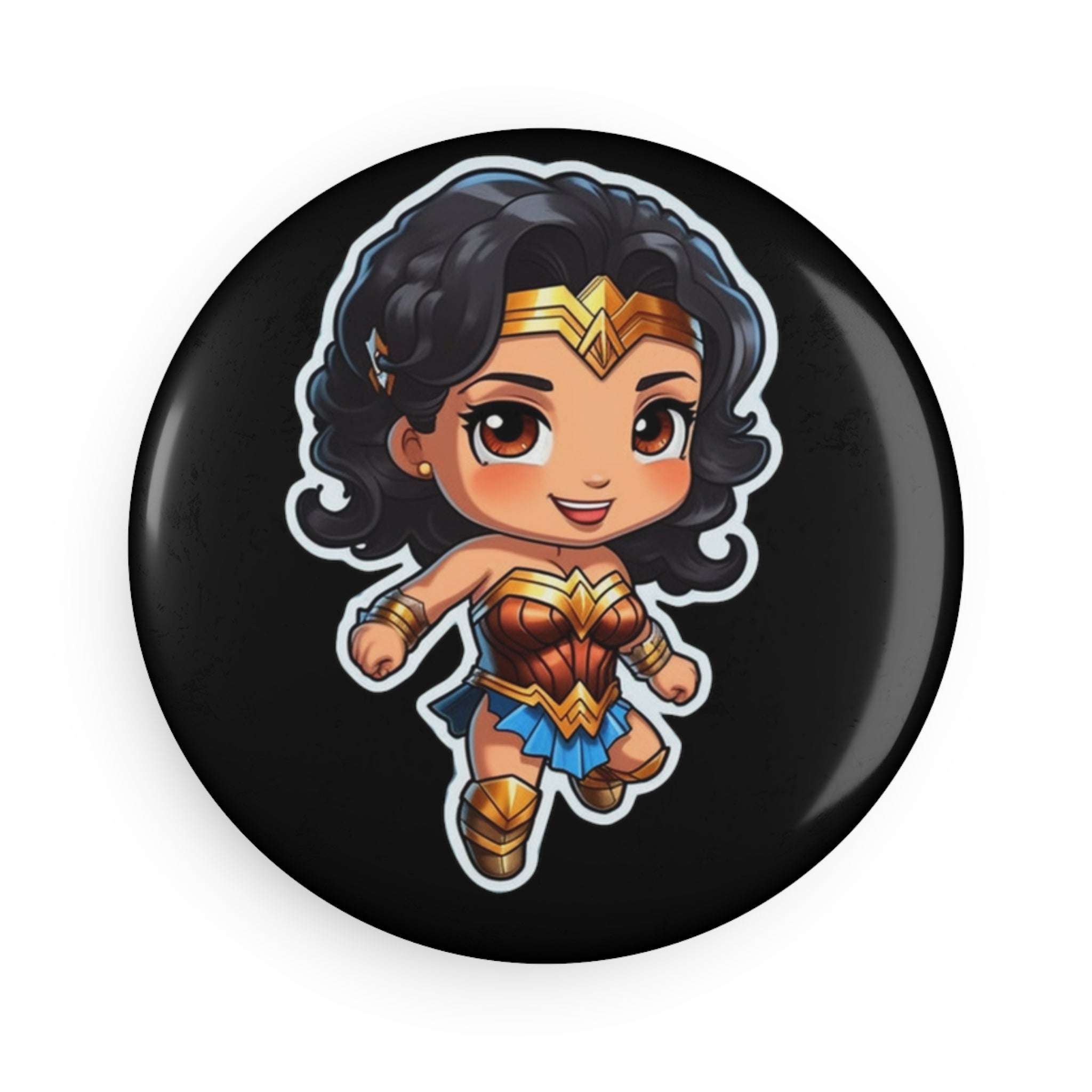 Button Magnet, Round (1 & 10 pcs) - Baby Wonder Woman 01