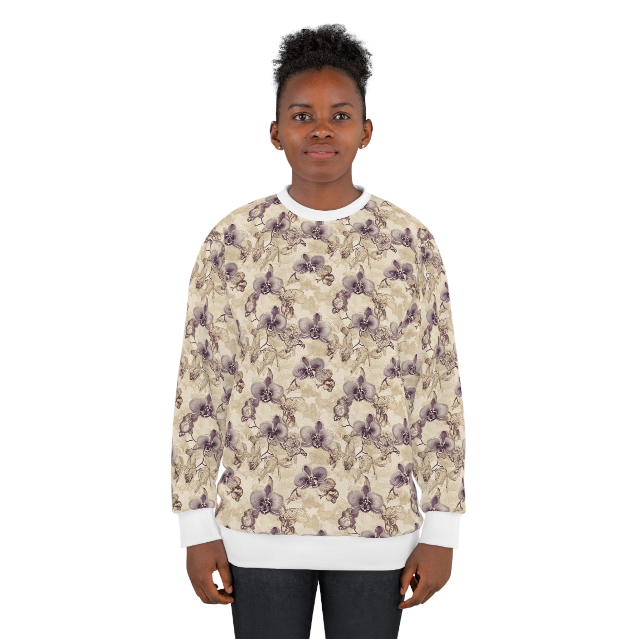Unisex Sweatshirt (AOP) - Seamless Watercolor Designs 10