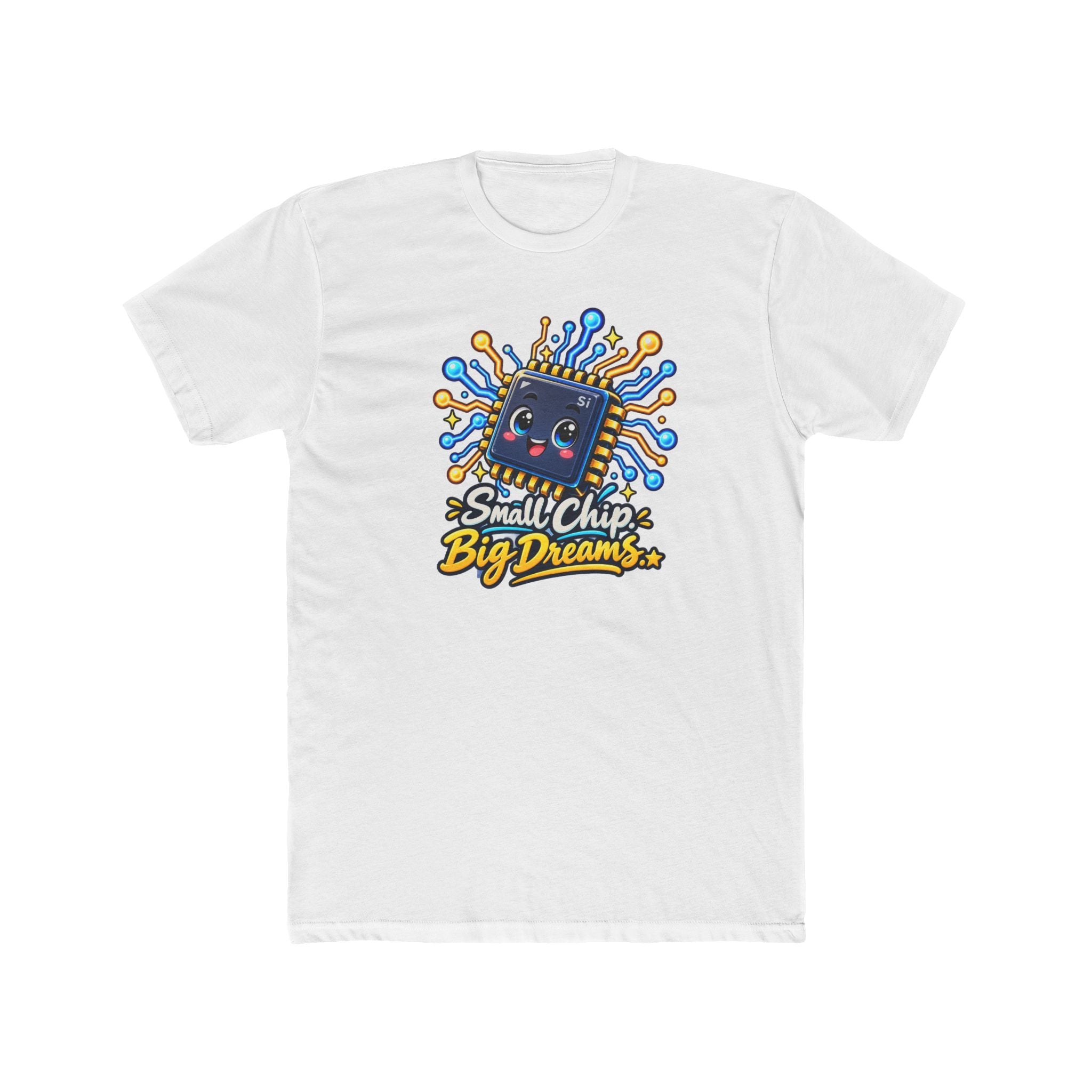 Men's Cotton Crew Tee - Science collection - Small Chip, Big Dreams