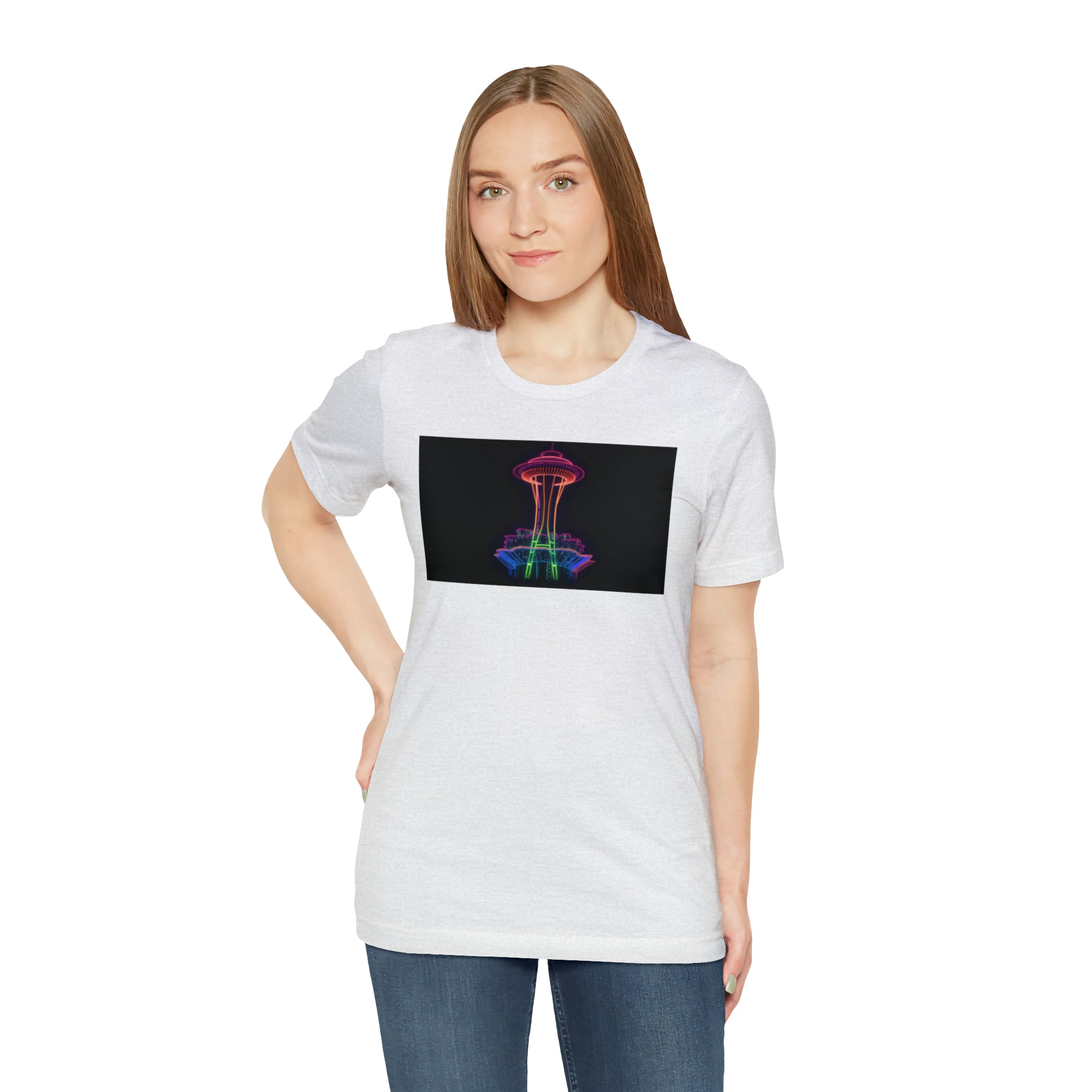 Unisex Jersey Short Sleeve Tee - Space Needle, Seattle, USA