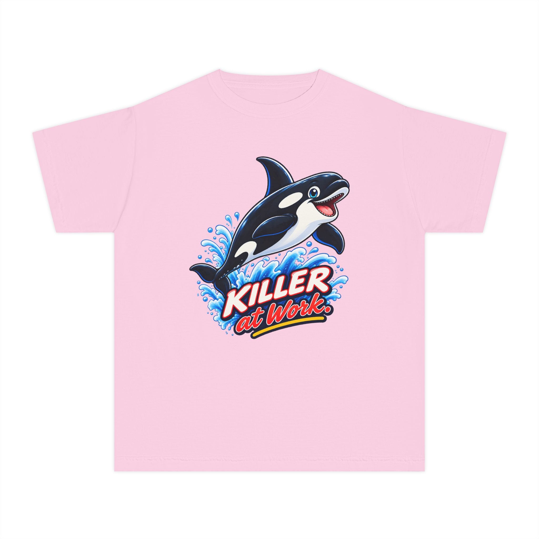 Youth Midweight Cotton Tee - Orca at Work