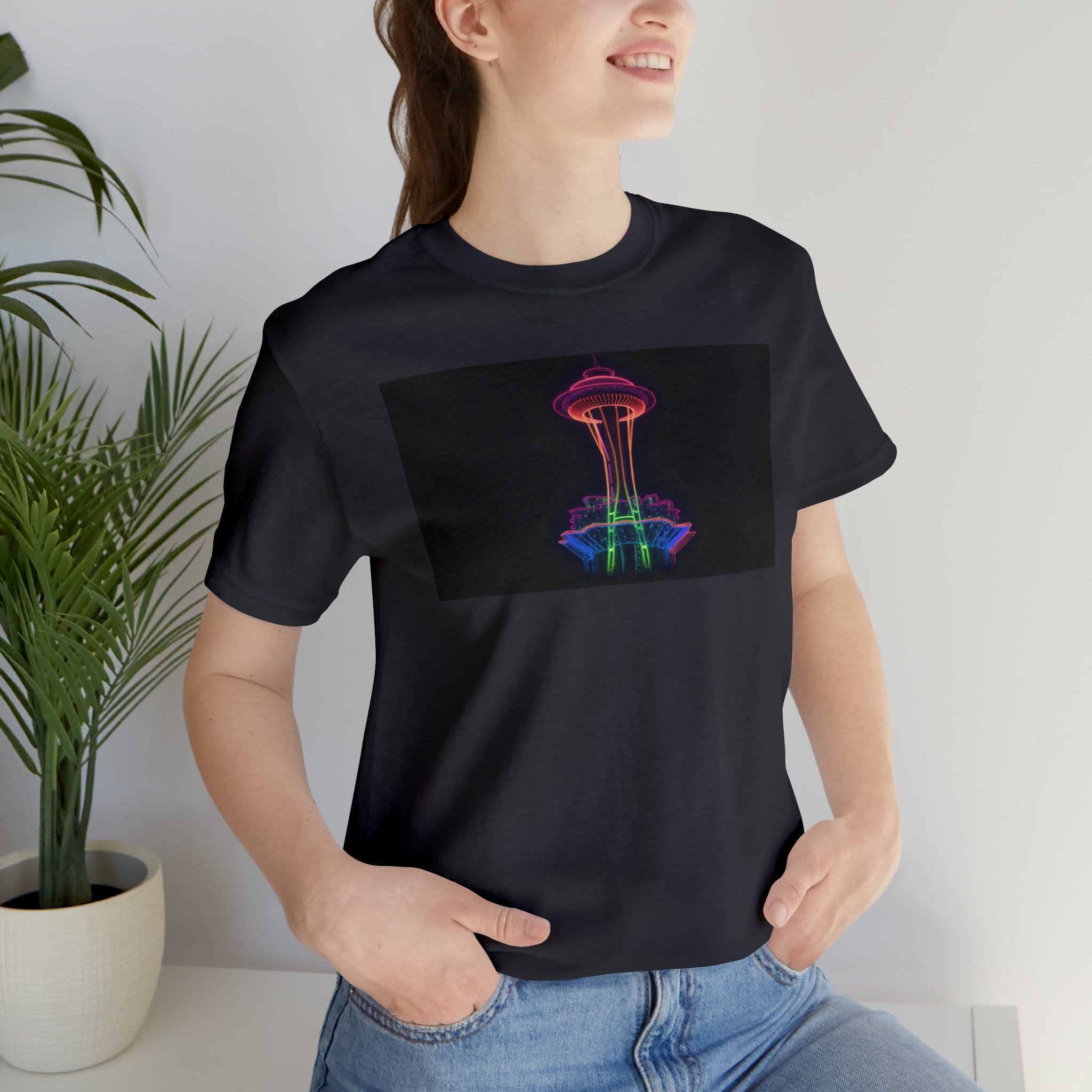 Unisex Jersey Short Sleeve Tee - Space Needle, Seattle, USA