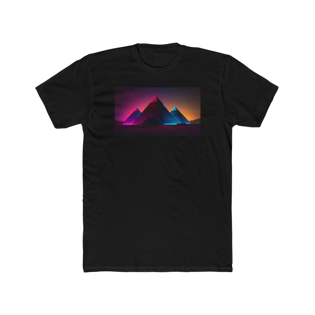 Men's Cotton Crew Tee - Elsewhere collection - Pyramids of Giza