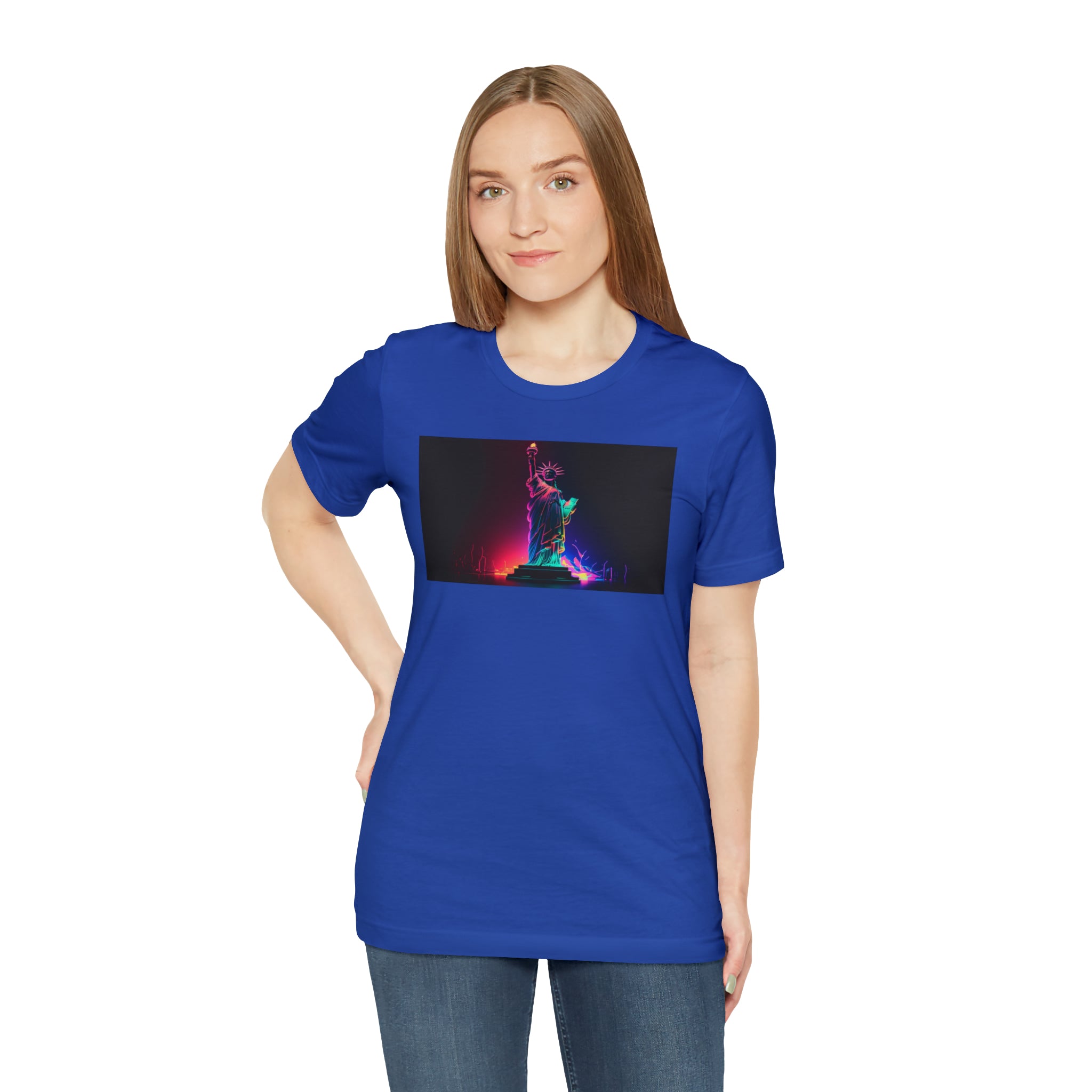 Unisex Jersey Short Sleeve Tee - Statue of Liberty, New York, USA