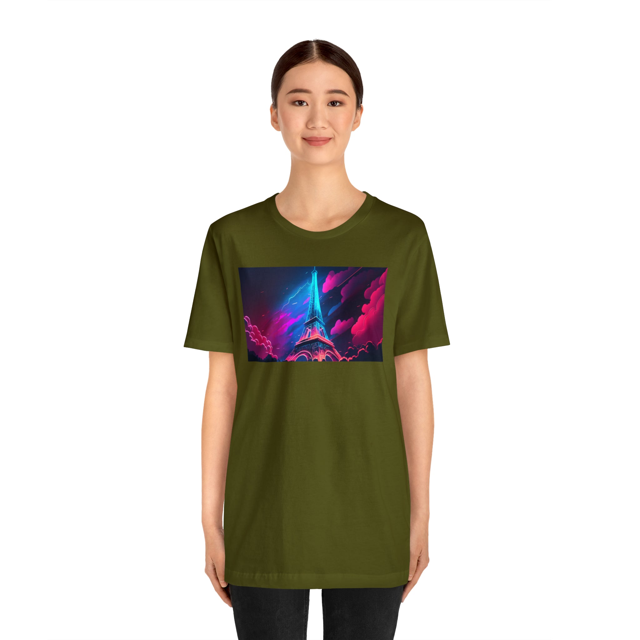 Unisex Jersey Short Sleeve Tee - Eiffel Tower, France