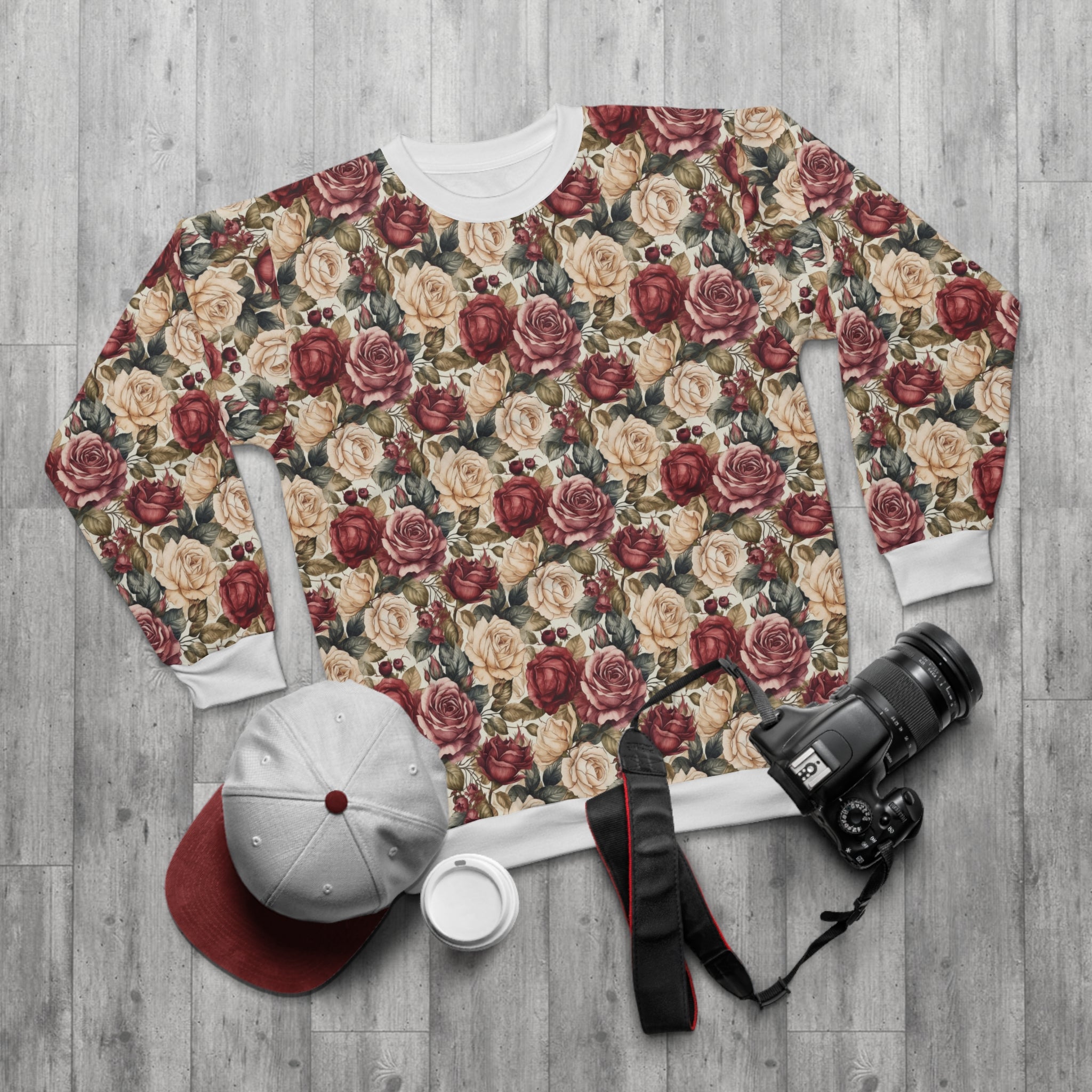 Unisex Sweatshirt (AOP) - Seamless Watercolor Designs 07