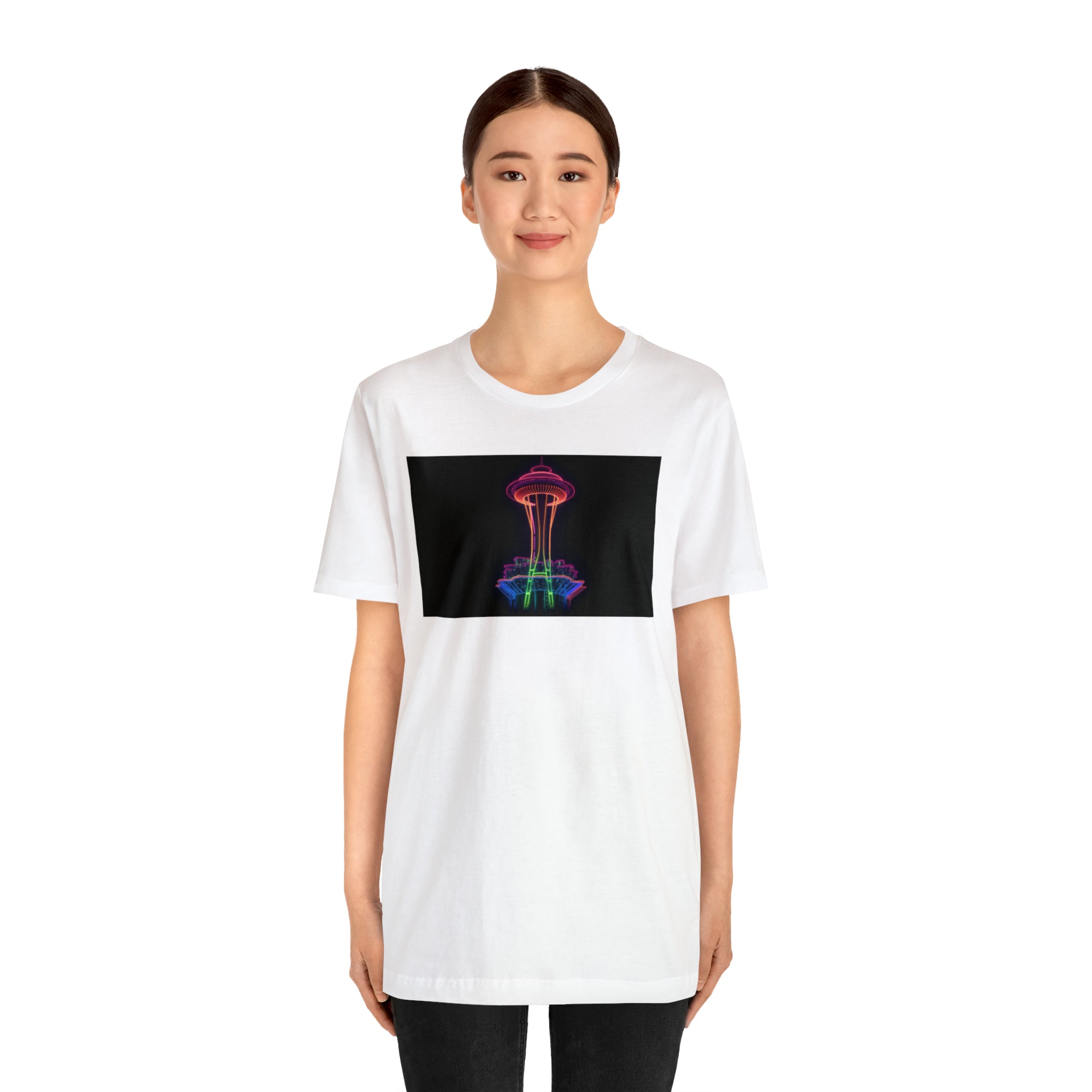 Unisex Jersey Short Sleeve Tee - Space Needle, Seattle, USA
