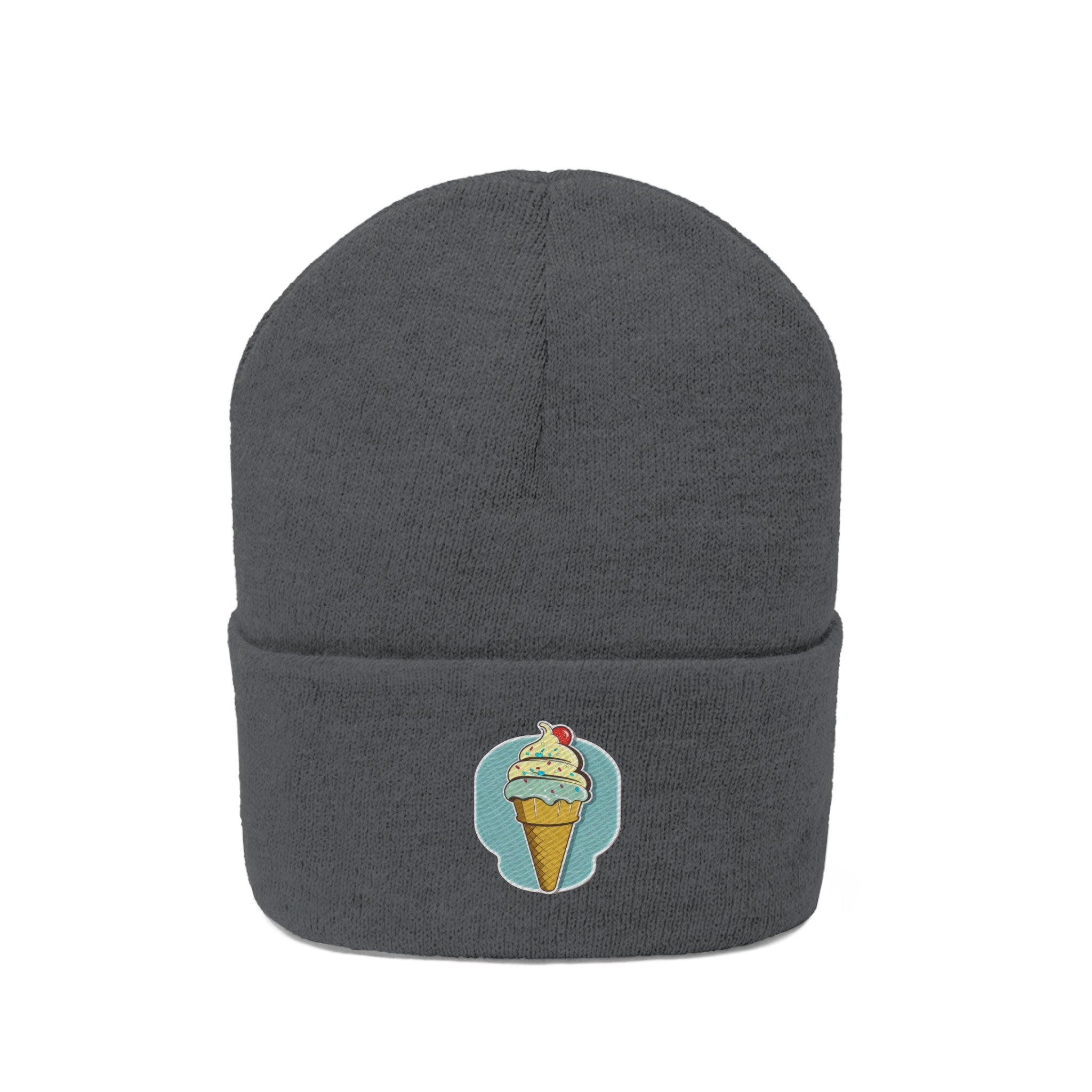 Knit Beanie - Ice-cream Pop Art 02