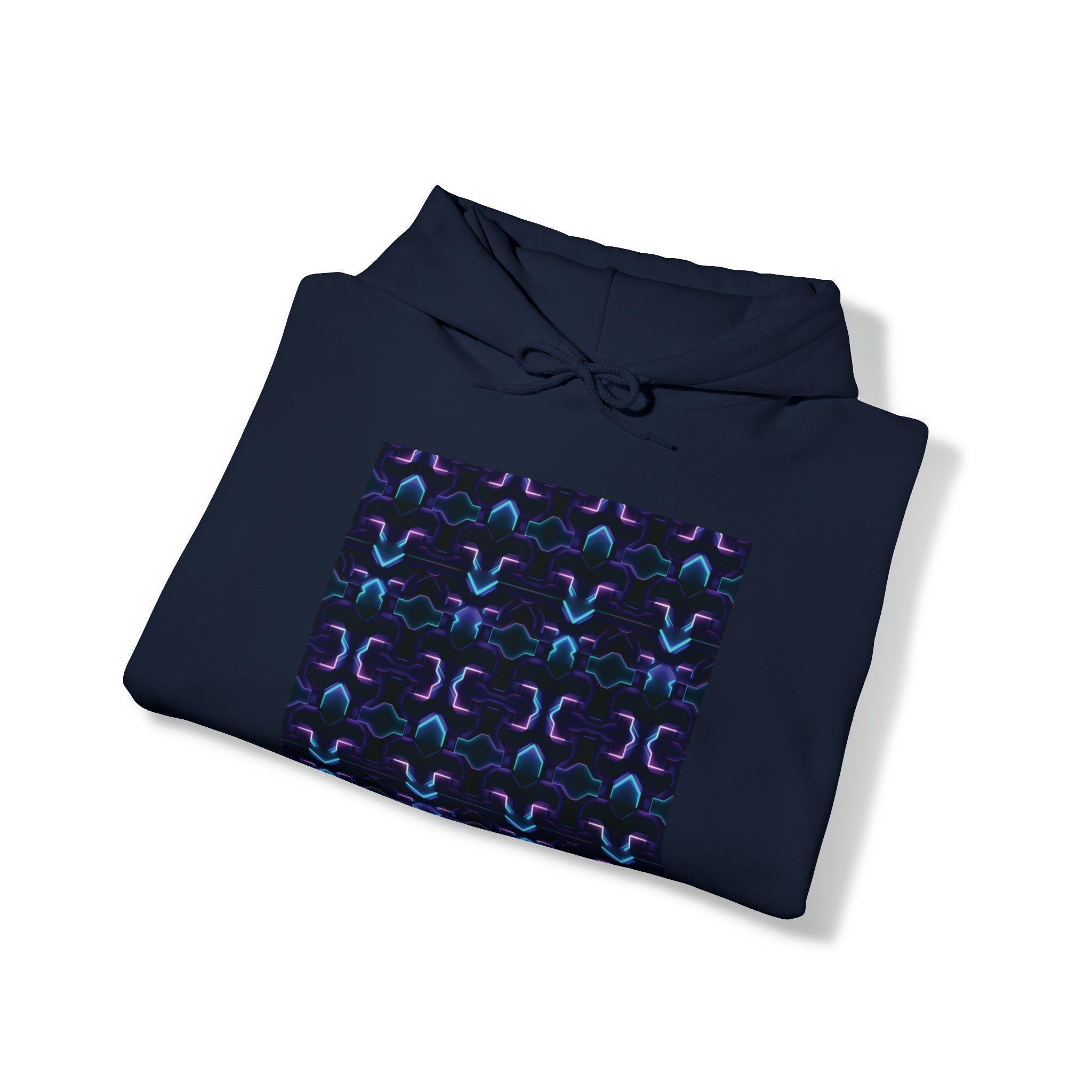 Unisex Heavy Blend™ Hooded Sweatshirt - Abstract Neon Designs 06