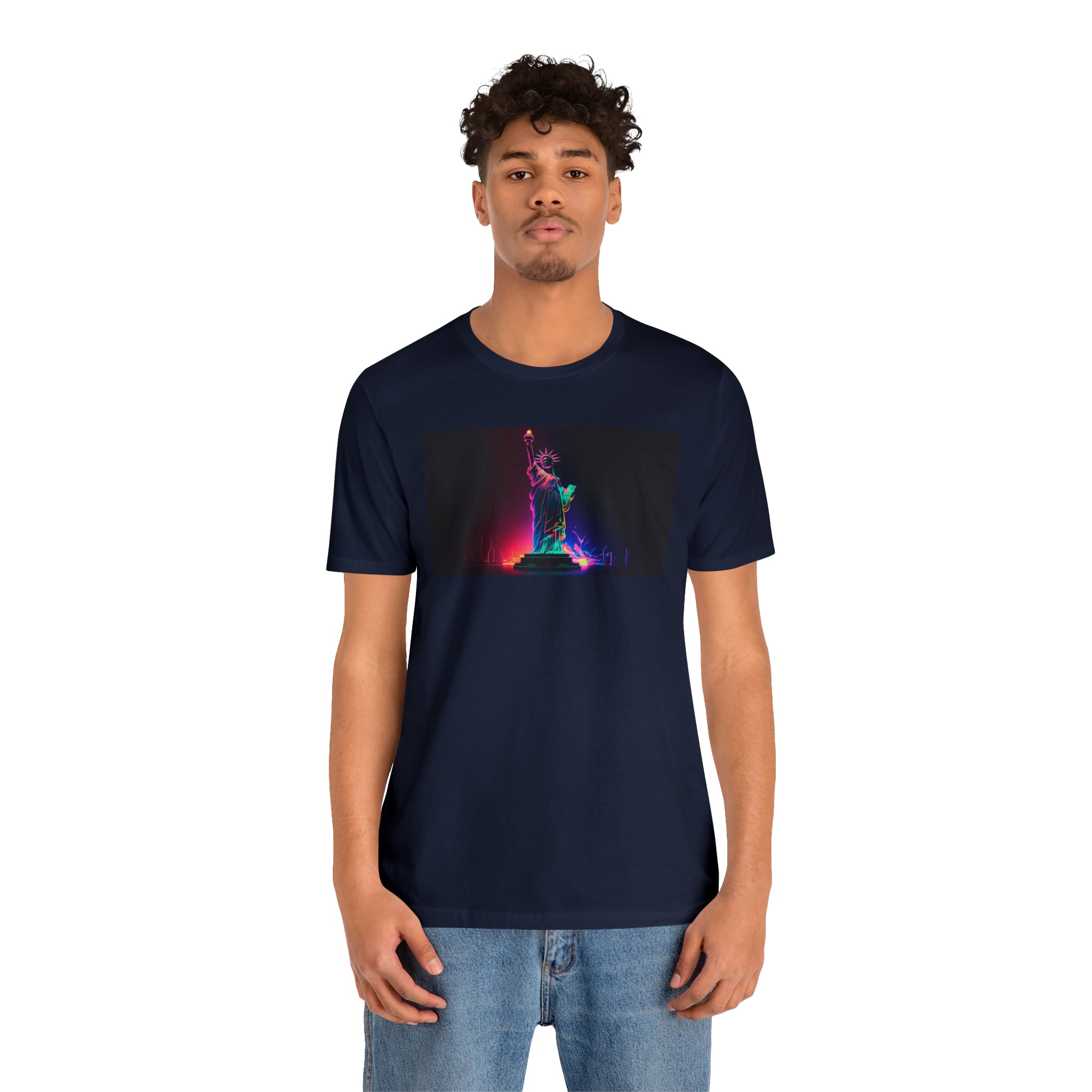 Unisex Jersey Short Sleeve Tee - Statue of Liberty, New York, USA