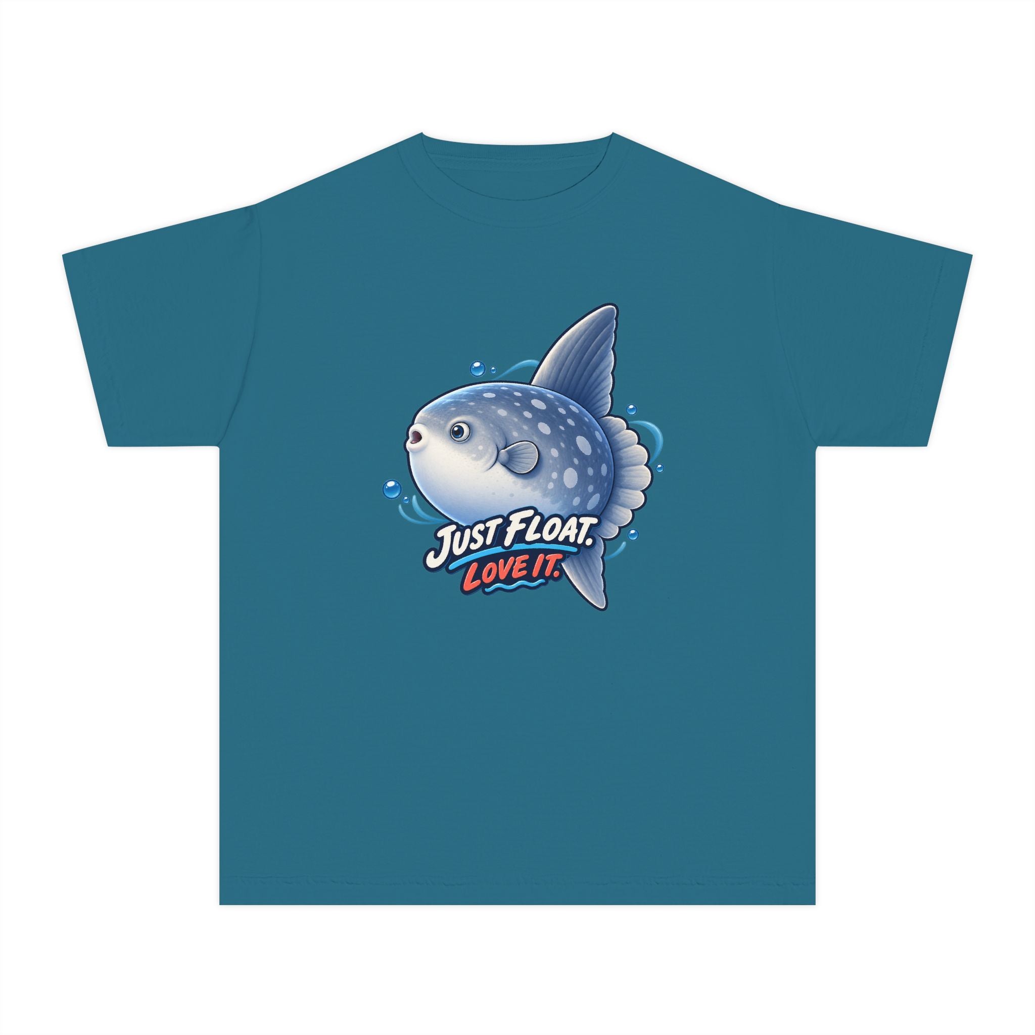 Youth Midweight Cotton Tee - Sunfish drifting